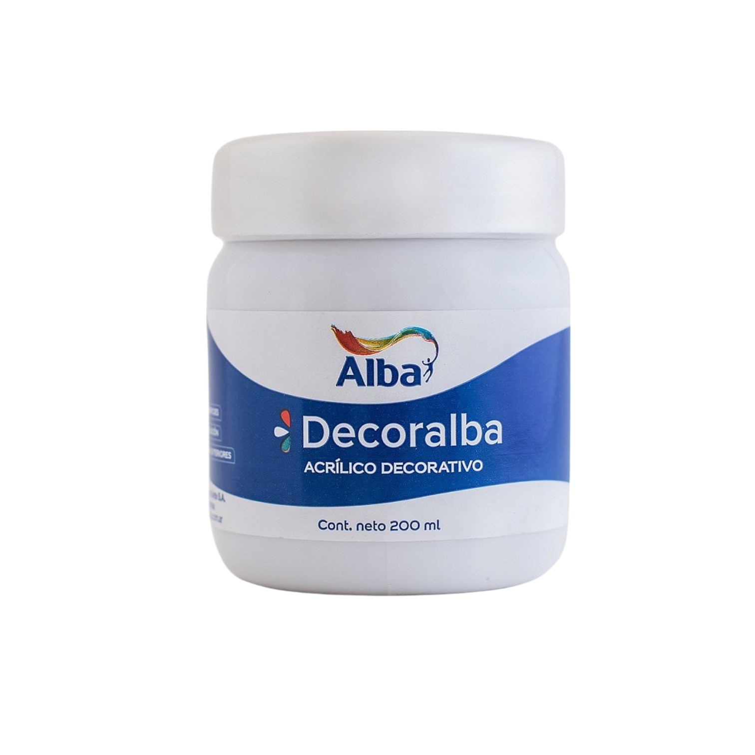 Acrilico decorativo alba 200cc blanco - 200ML - Alba Artística
