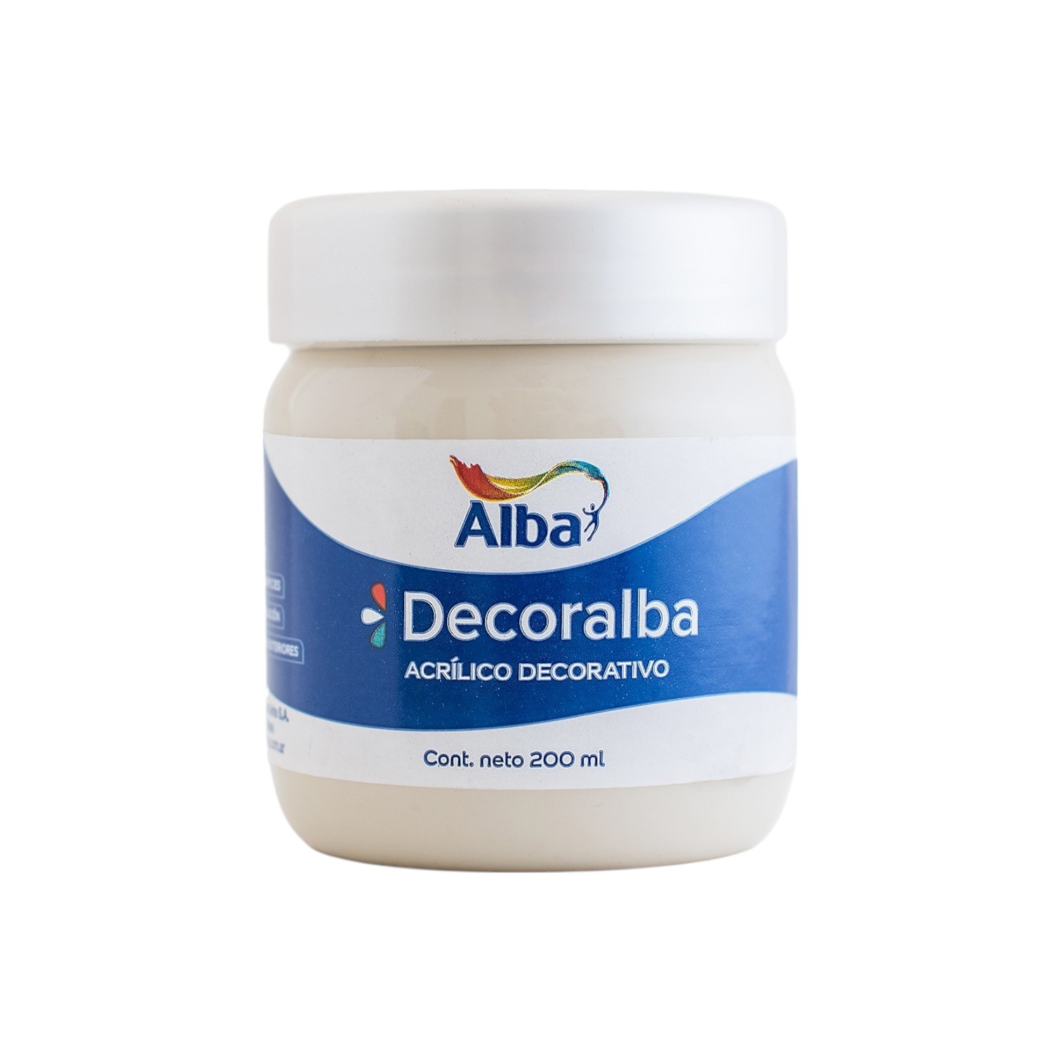 Acrilico decorativo alba 200cc blanco antiguo - 200ML - Alba Artística