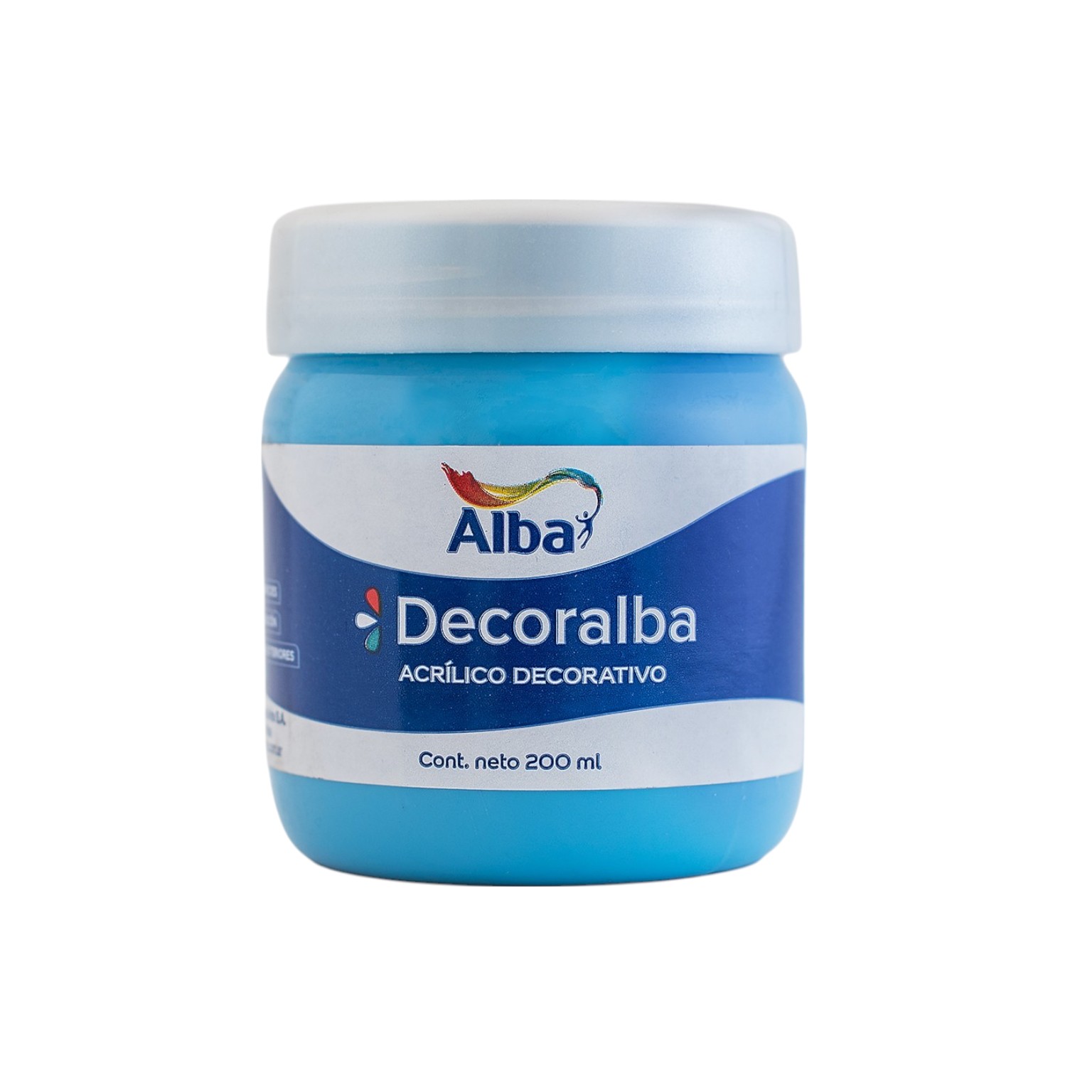 Acrilico decorativo alba 200cc cyan - 200ML - Alba Artística