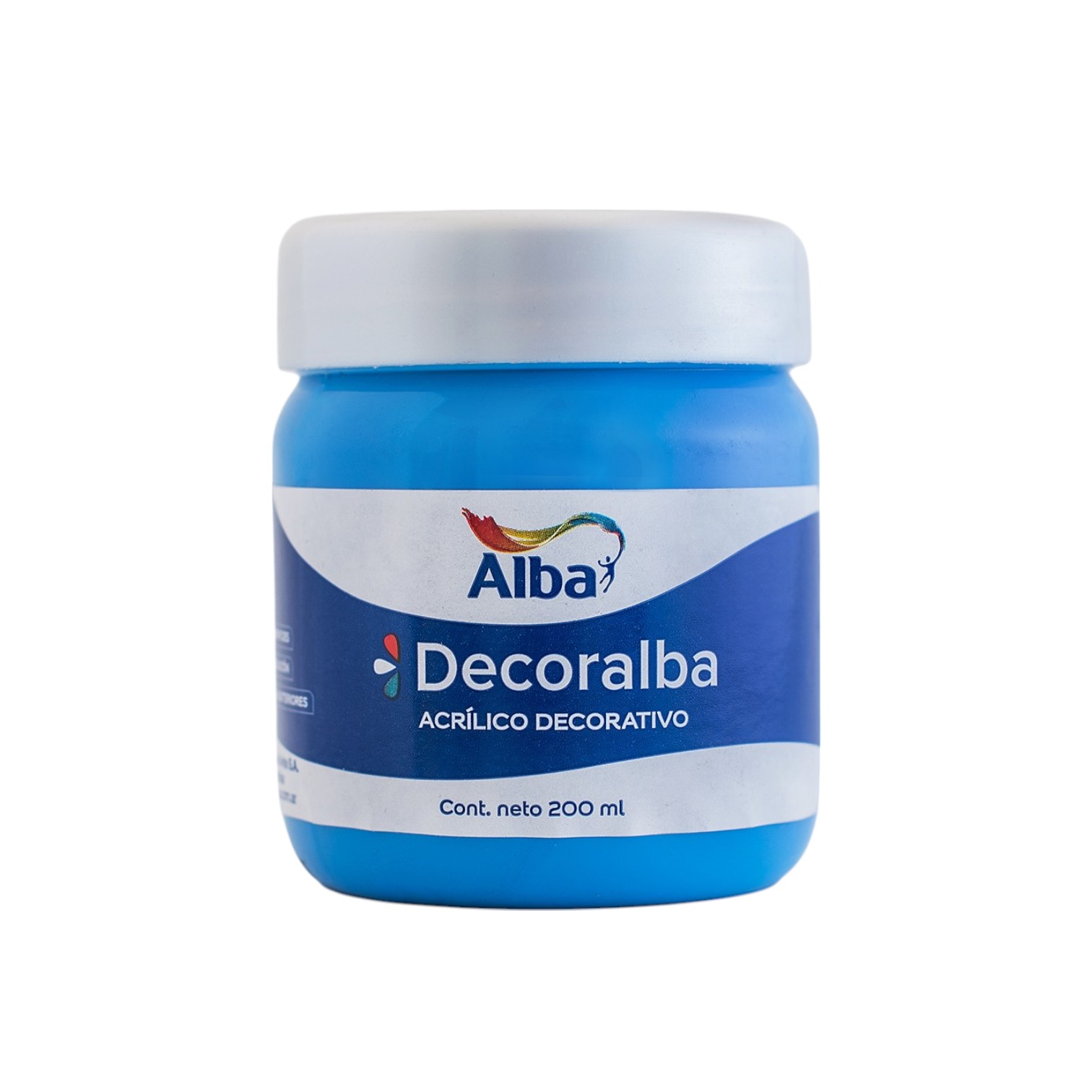 Acrilico decorativo alba 200cc azul electrico - 200ML - Alba Artística