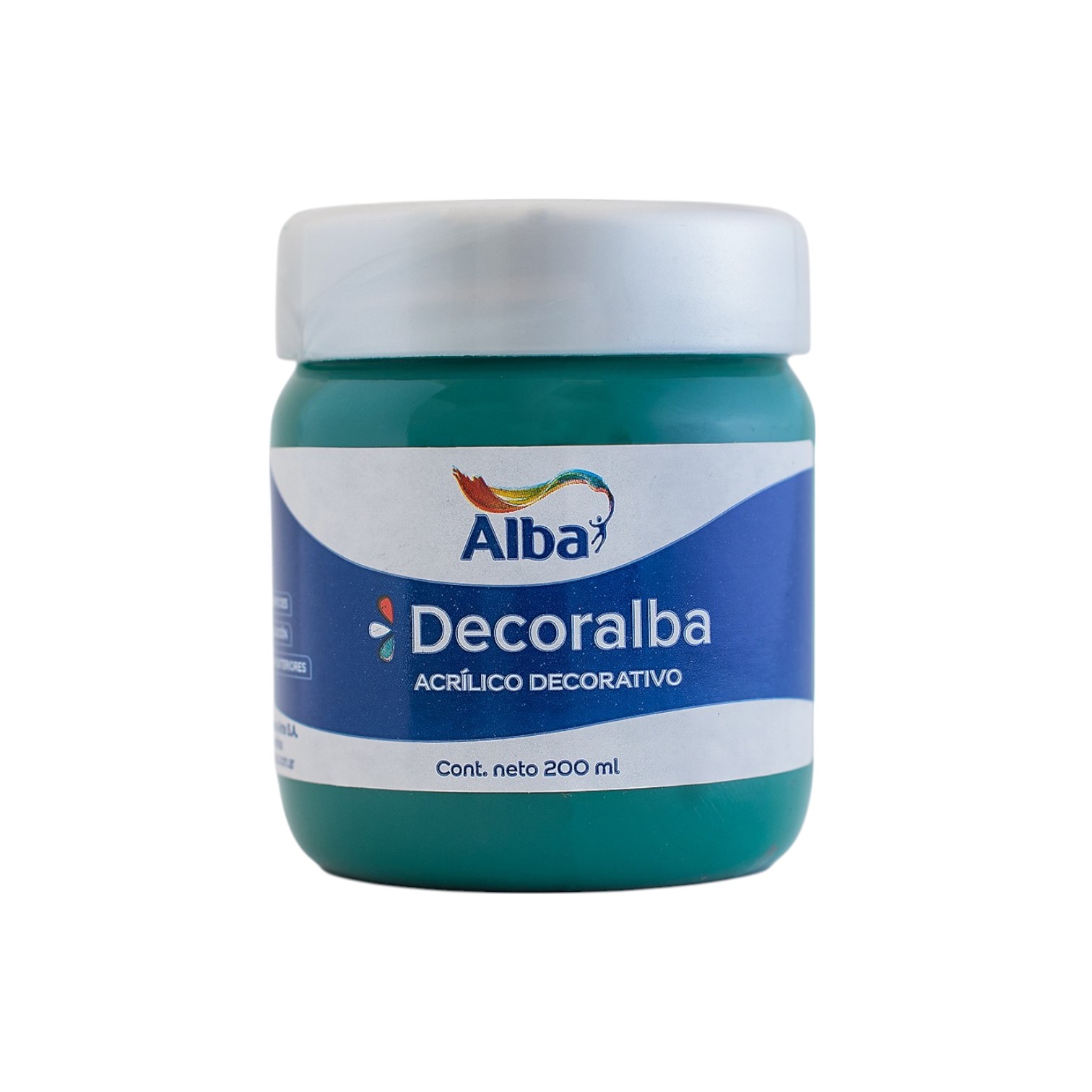 Acrilico decorativo alba 200cc verde esmeralda - 200ML - Alba Artística