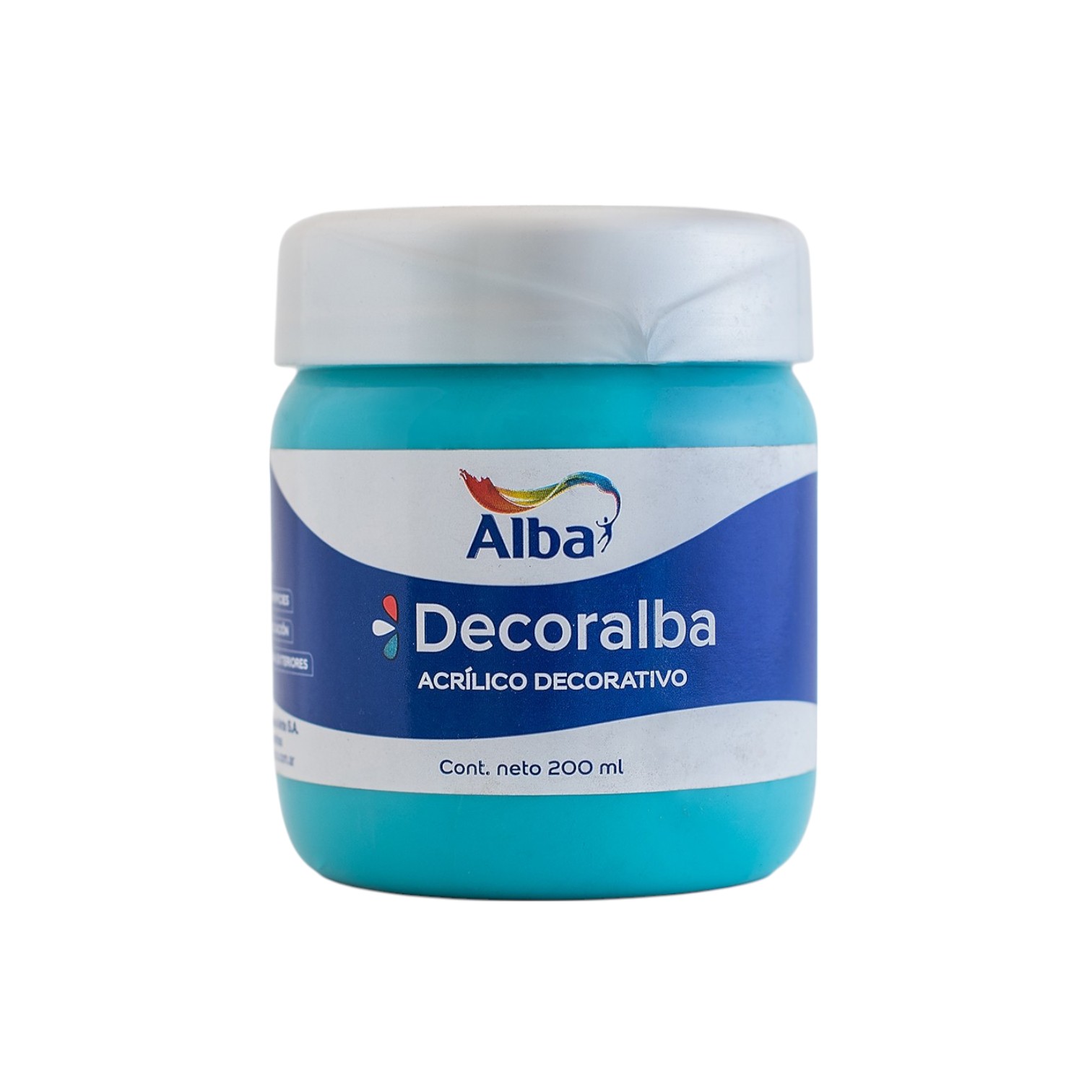 Acrilico decorativo alba 200cc turquesa - 200ML - Alba Artística