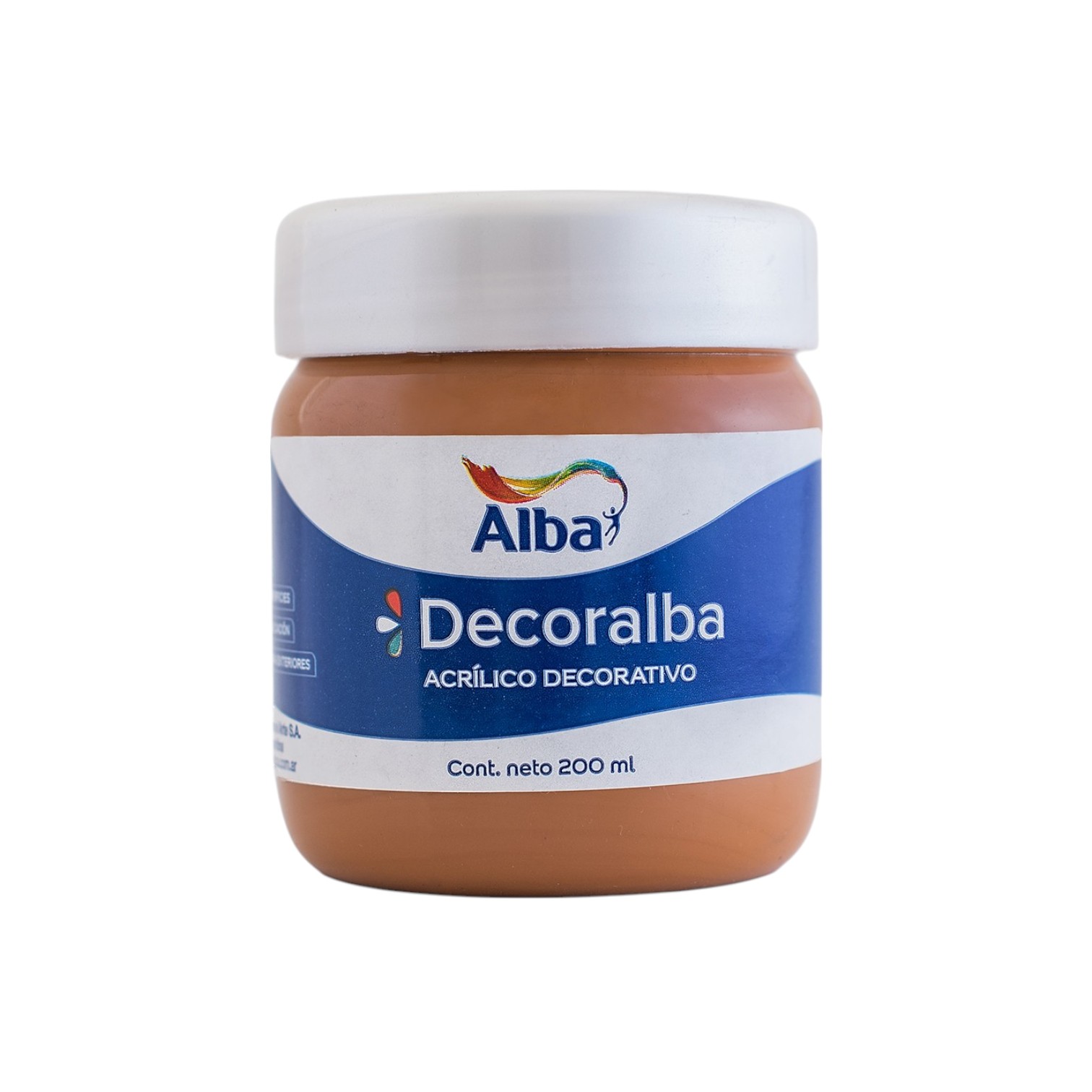 Acrilico decorativo alba 200cc tierra siena natural - 200ML - Alba Artística