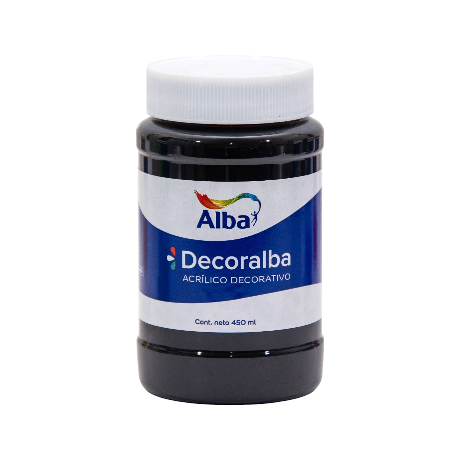 Acrilico decorativo alba 450 ml negro - 450ML - Alba Artística