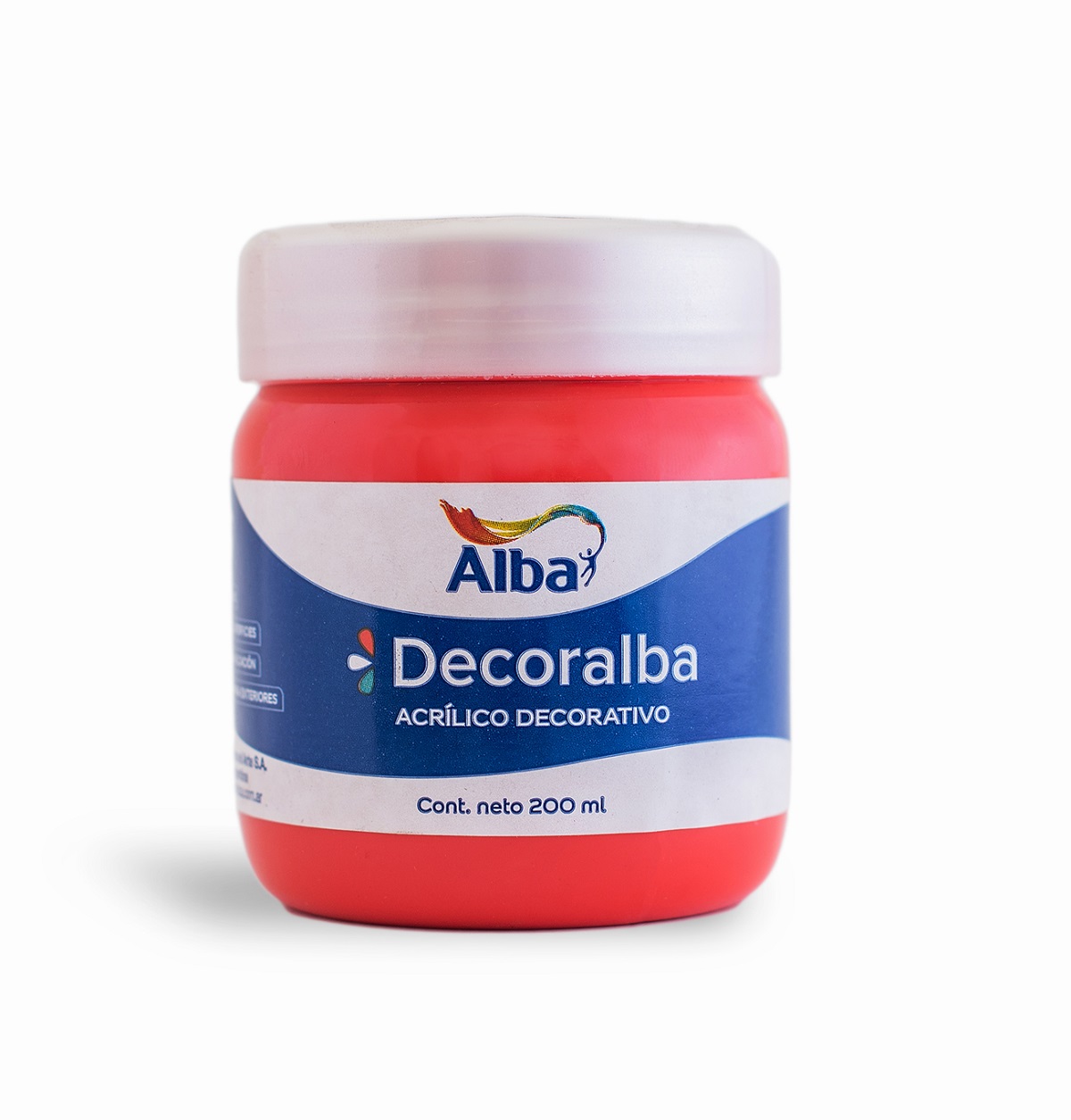 Acrilico decorativo alba 200cc rojo señal - 200ML - Alba Artística
