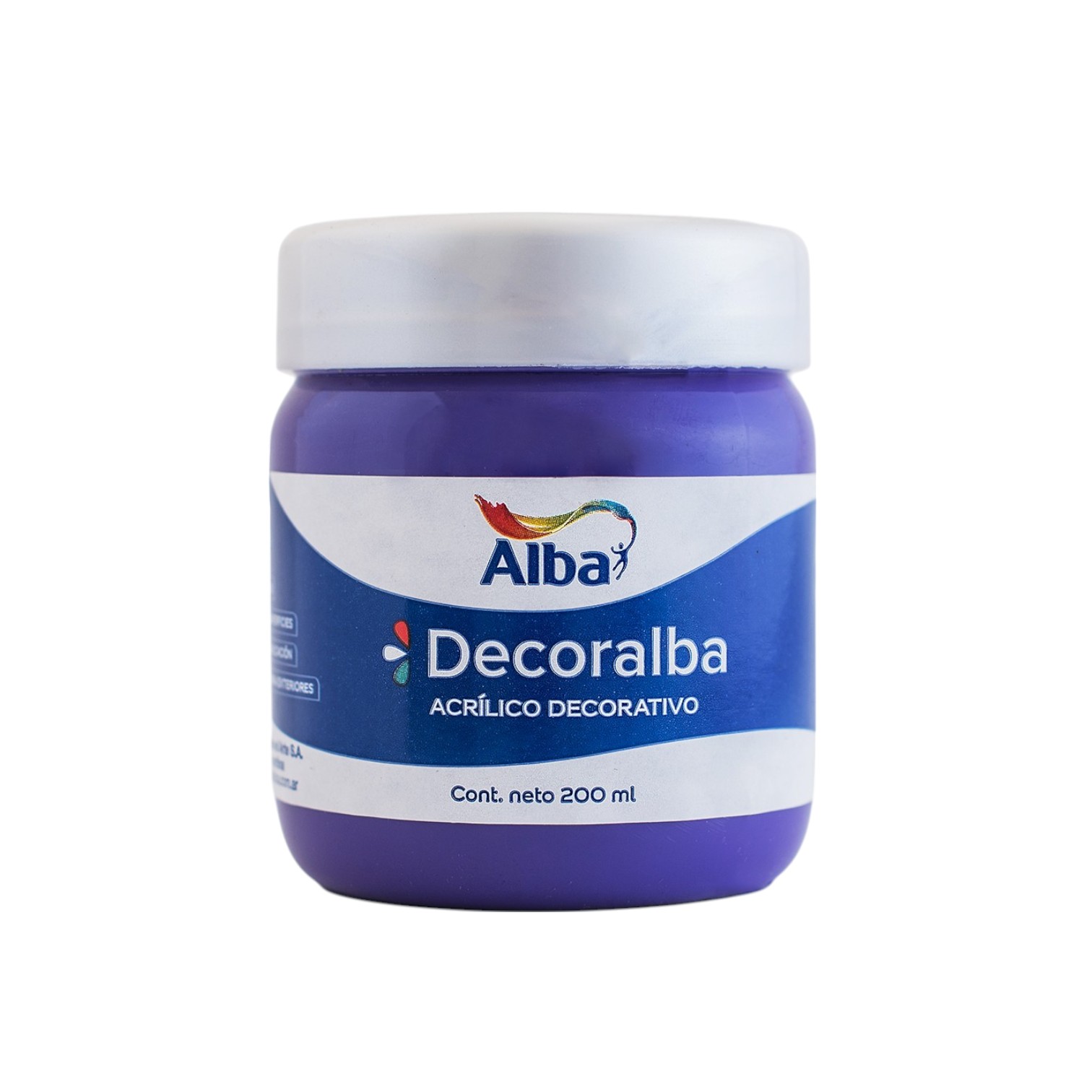 Acrilico decorativo alba 200cc violeta - 200ML - Alba Artística