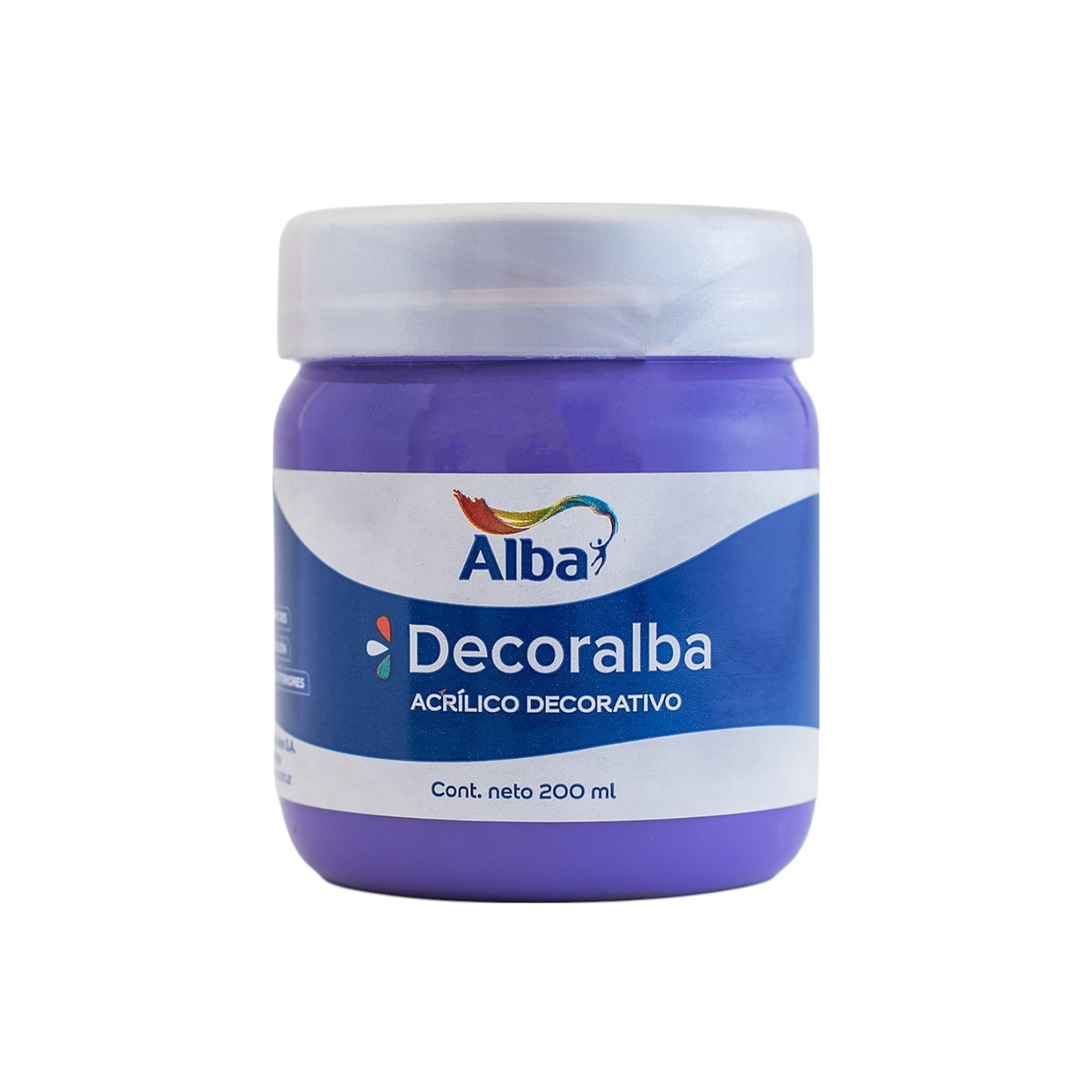 Acrilico decorativo alba 200cc lavanda - 200ML - Alba Artística