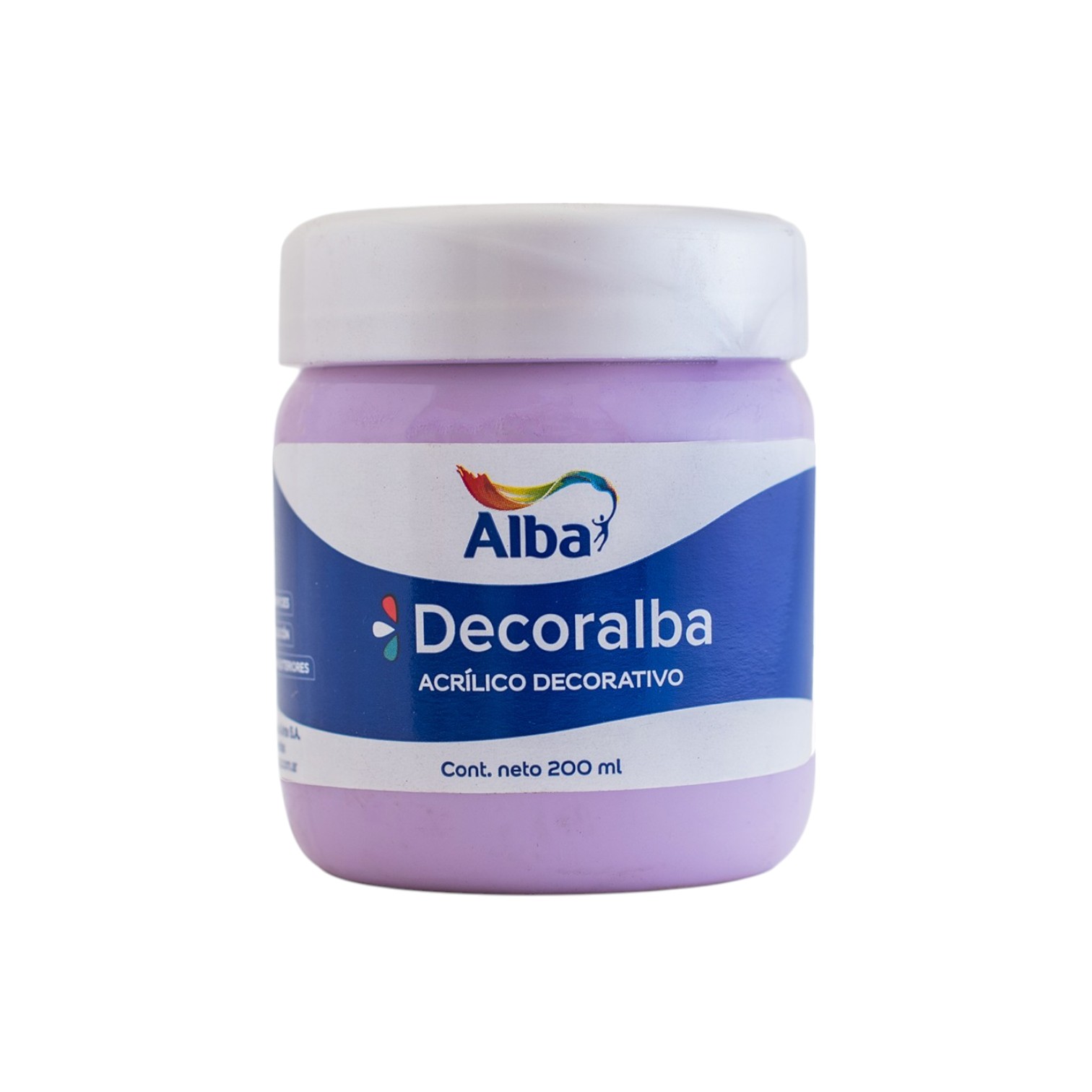 Acrilico decorativo alba 200cc lila - 200ML - Alba Artística