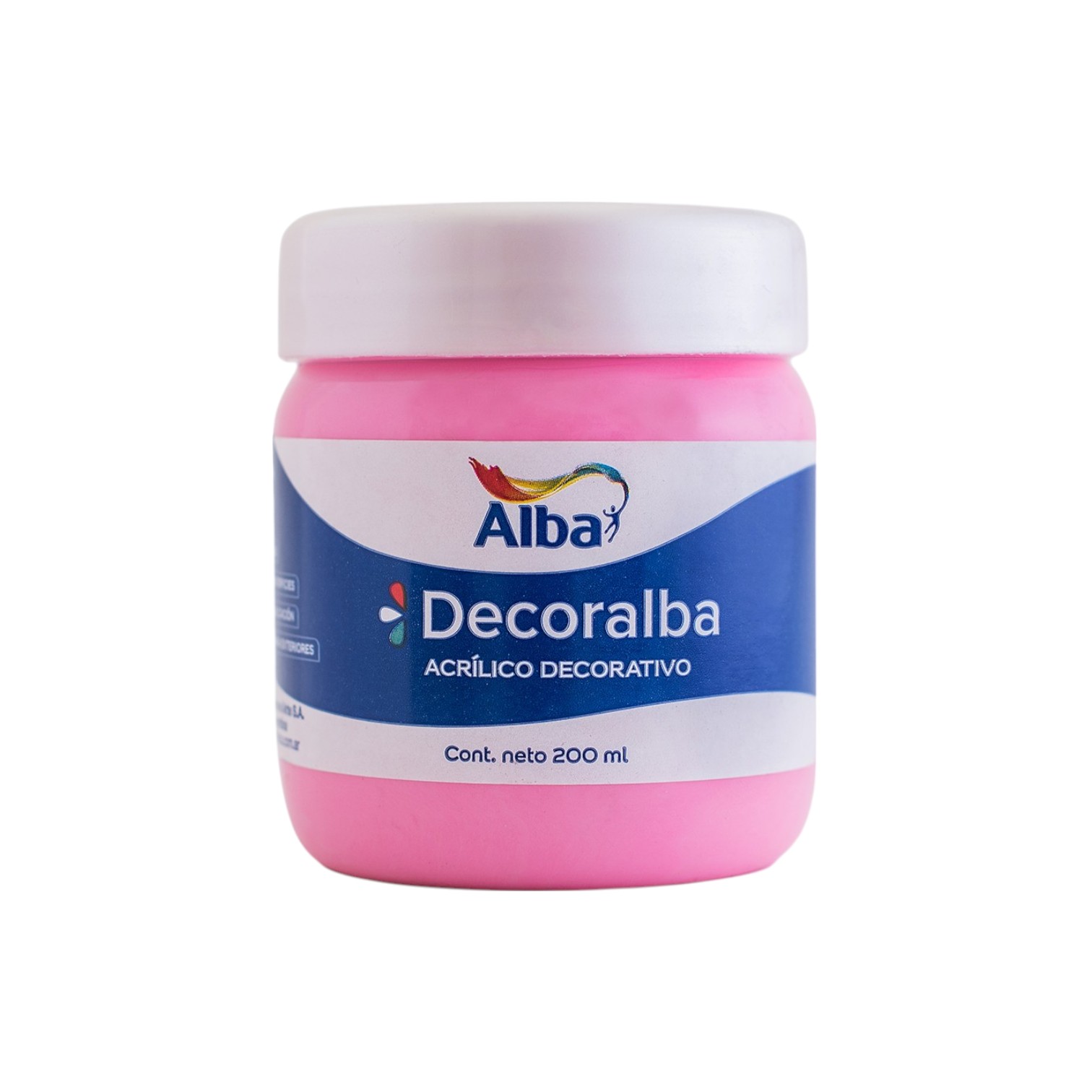 Acrilico decorativo alba 200cc rosa chicle - 200ML - Alba Artística