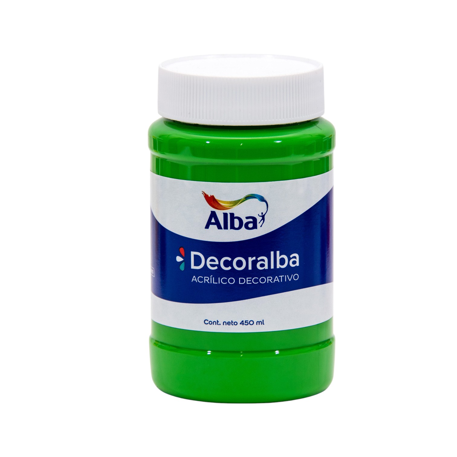 Acrilico decorativo alba 450 ml verde mediano - 450ML - Alba Artística