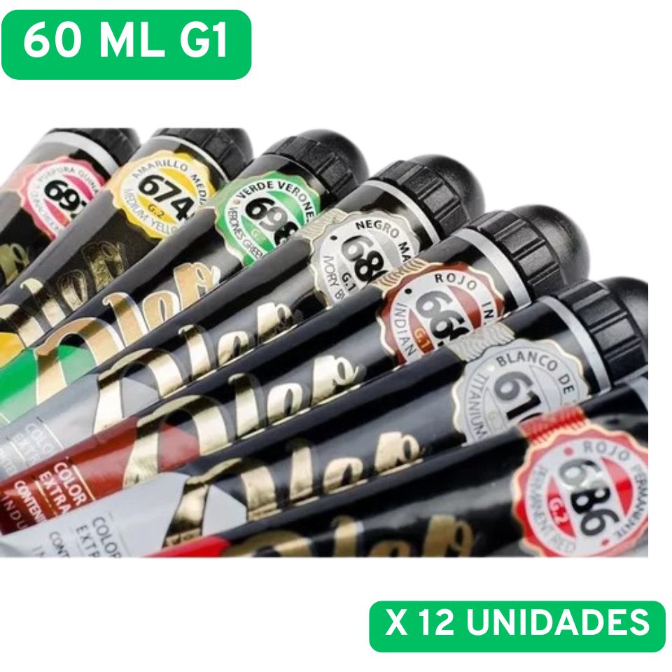 Oleo profesional alba 60ml g1 set x12 unidades - SET X CANTIDAD 60ML - Alba Artística