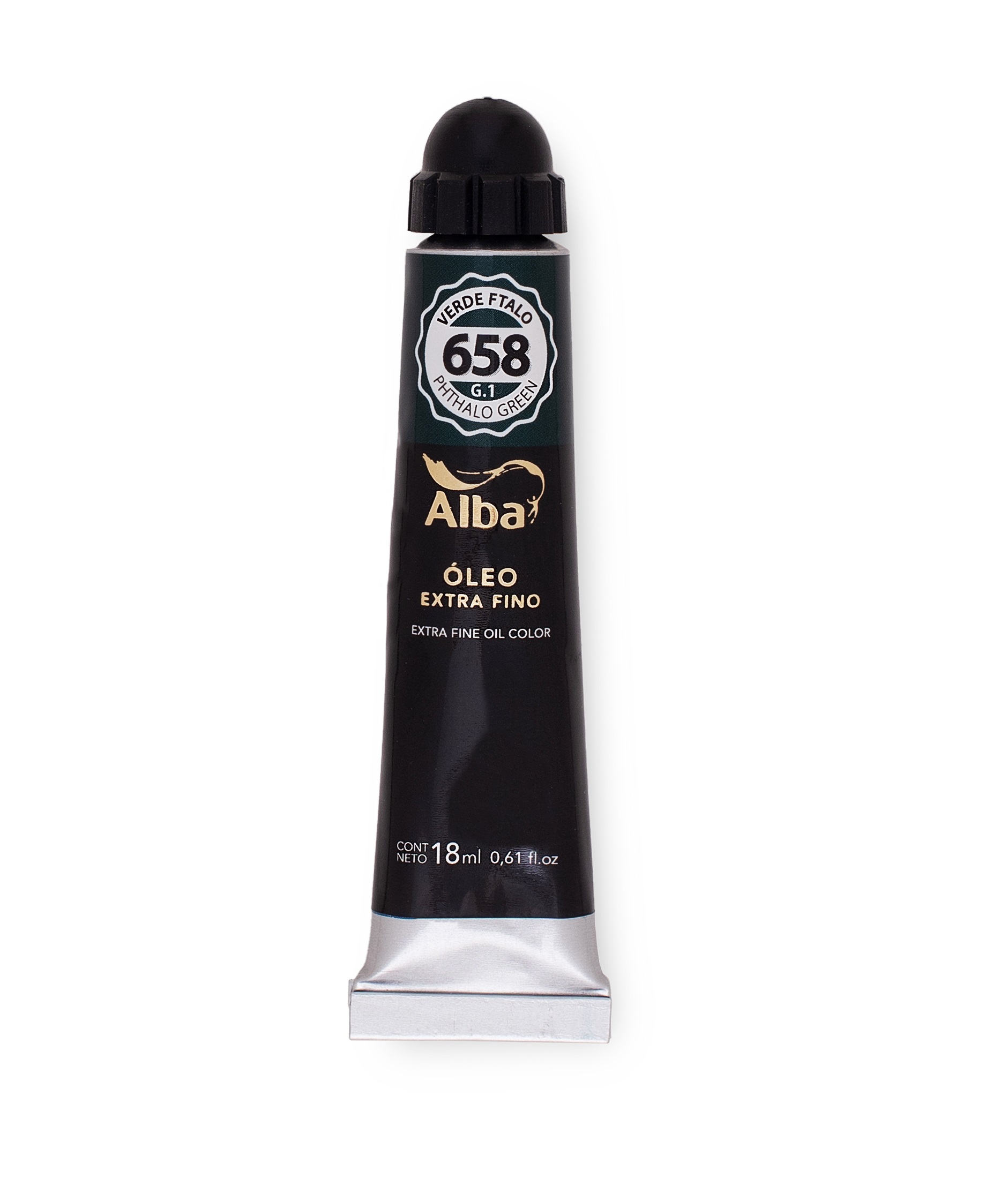 Oleo profesional alba 18 ml g1 658 verde ftalo - 18 ML - Alba Artística