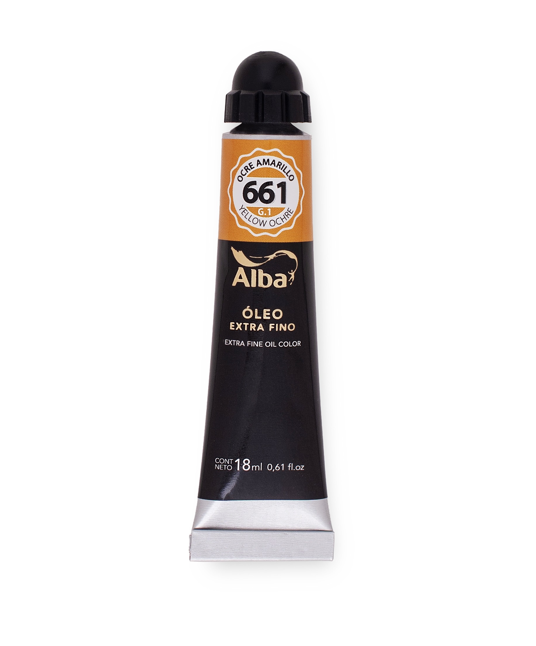 Oleo profesional alba 18 ml g1 661 ocre amarillo - 18 ML - Alba Artística