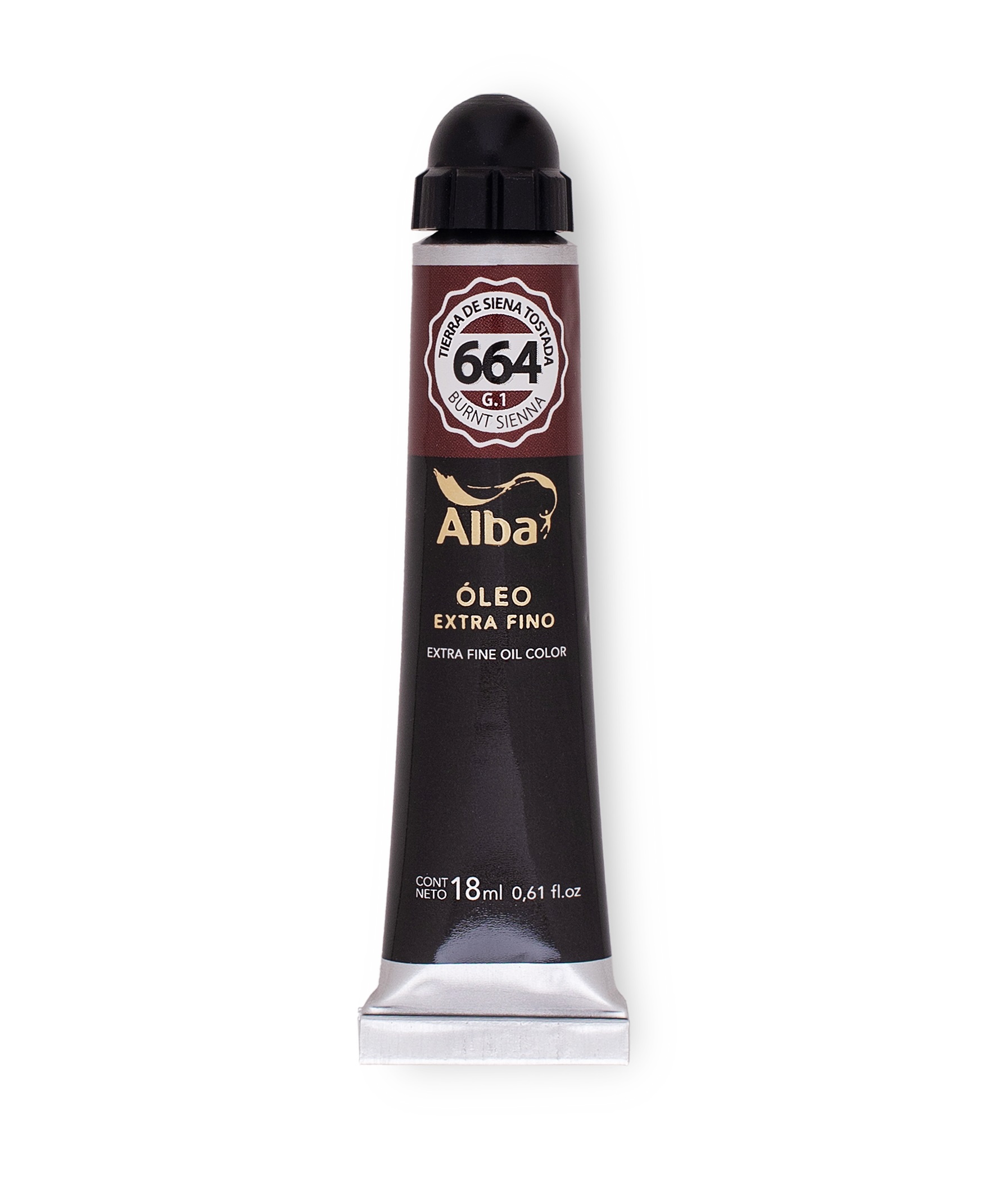 Oleo profesional alba 18 ml g1 664 tierra siena tostada - 18 ML - Alba Artística