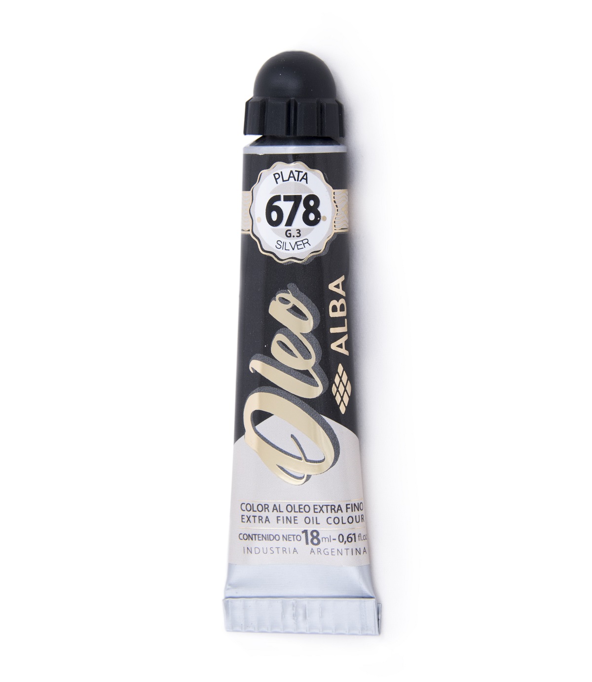 Oleo profesional alba 18 ml g3 678 plata - 18 ML - Alba Artística