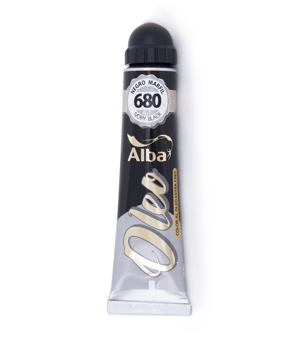 Oleo profesional alba 60 ml g1 680 negro marfil - 60 ML - Alba Artística