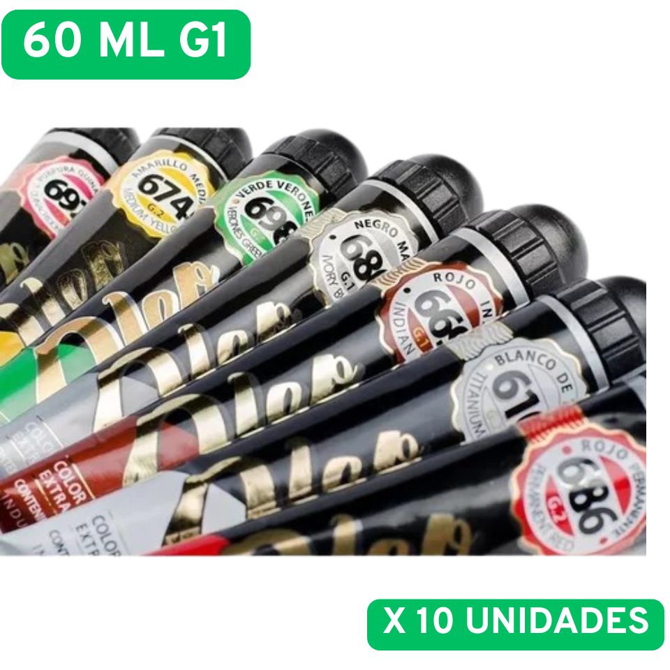 Oleo profesional alba 60ml g1 set x10 unidades - SET X CANTIDAD 60ML - Alba Artística