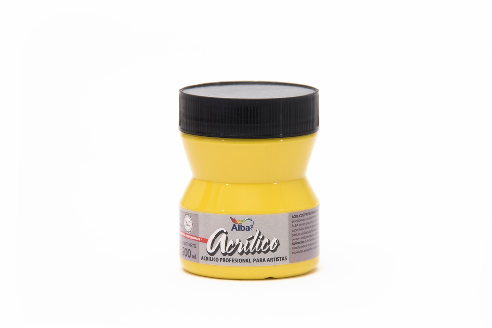 Acrilico prof alba 200ml g3 amarillo de cadmio - 200ML - Alba Artística