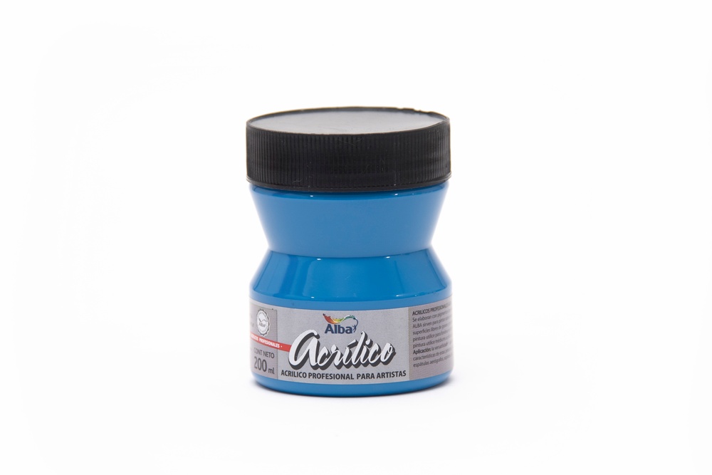 Acrilico prof alba 200ml g4 azul ceruleo - 200ML - Alba Artística