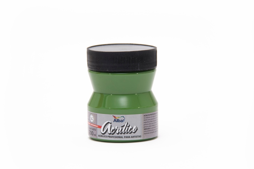 Acrilico prof alba 200ml g3 verde de cadmio - 200ML - Alba Artística