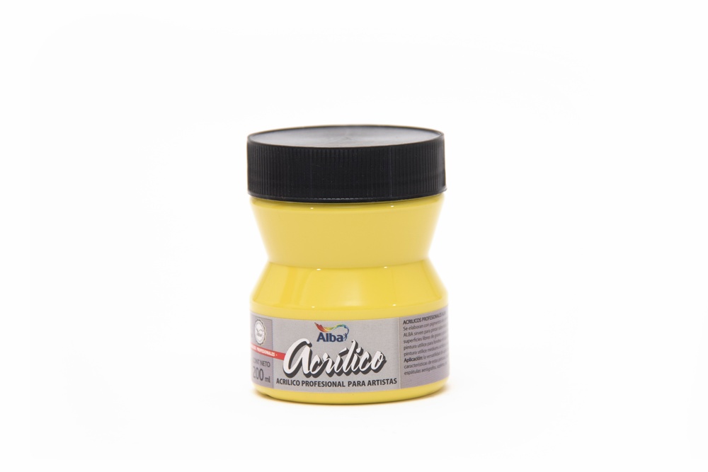 Acrilico prof alba 200ml g2 amarillo claro - 200ML - Alba Artística