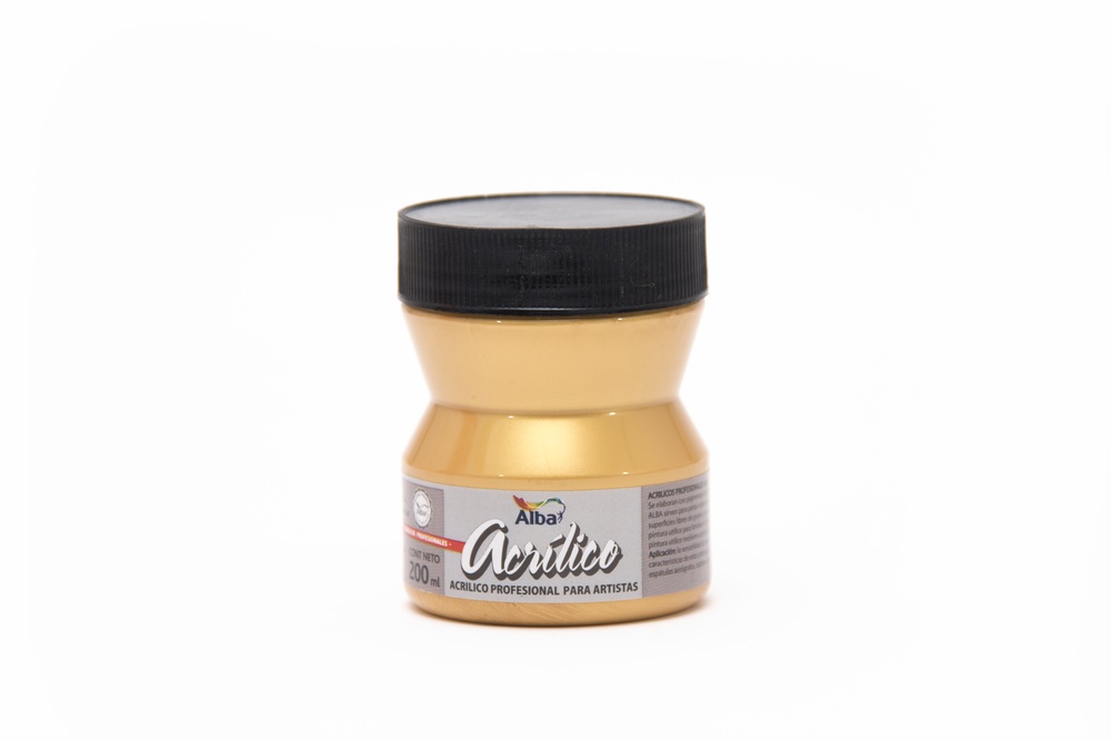 Acrilico prof alba 200ml g3 oro - 200ML - Alba Artística