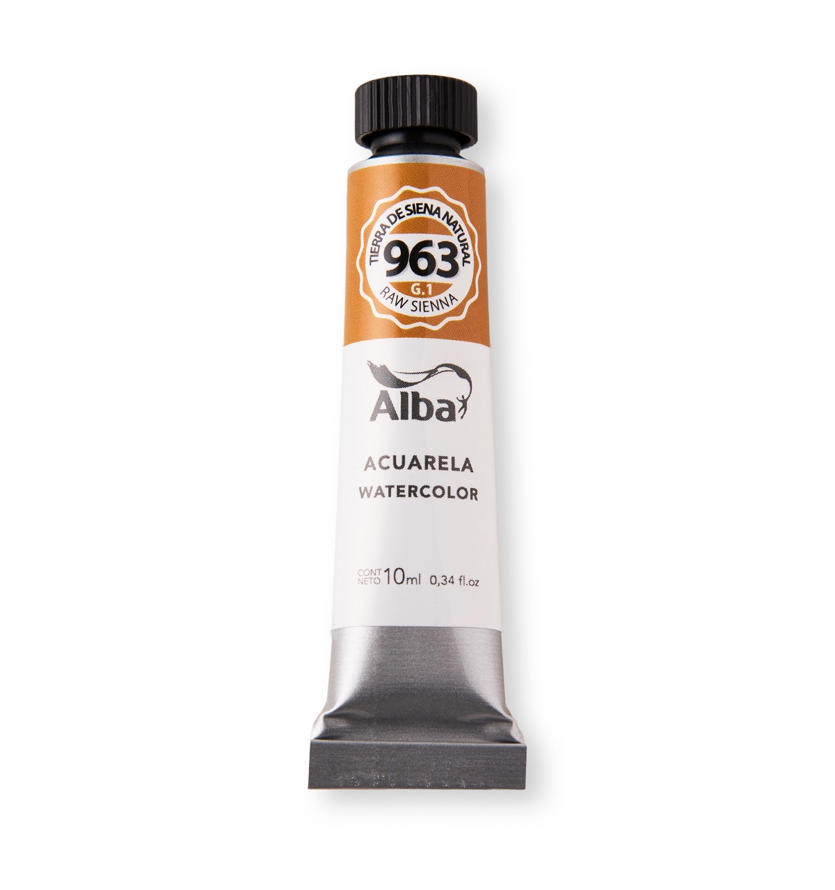Acuarela profesional alba g1 10ml 963 tierra siena natural - PROFESIONALES - Alba Artística