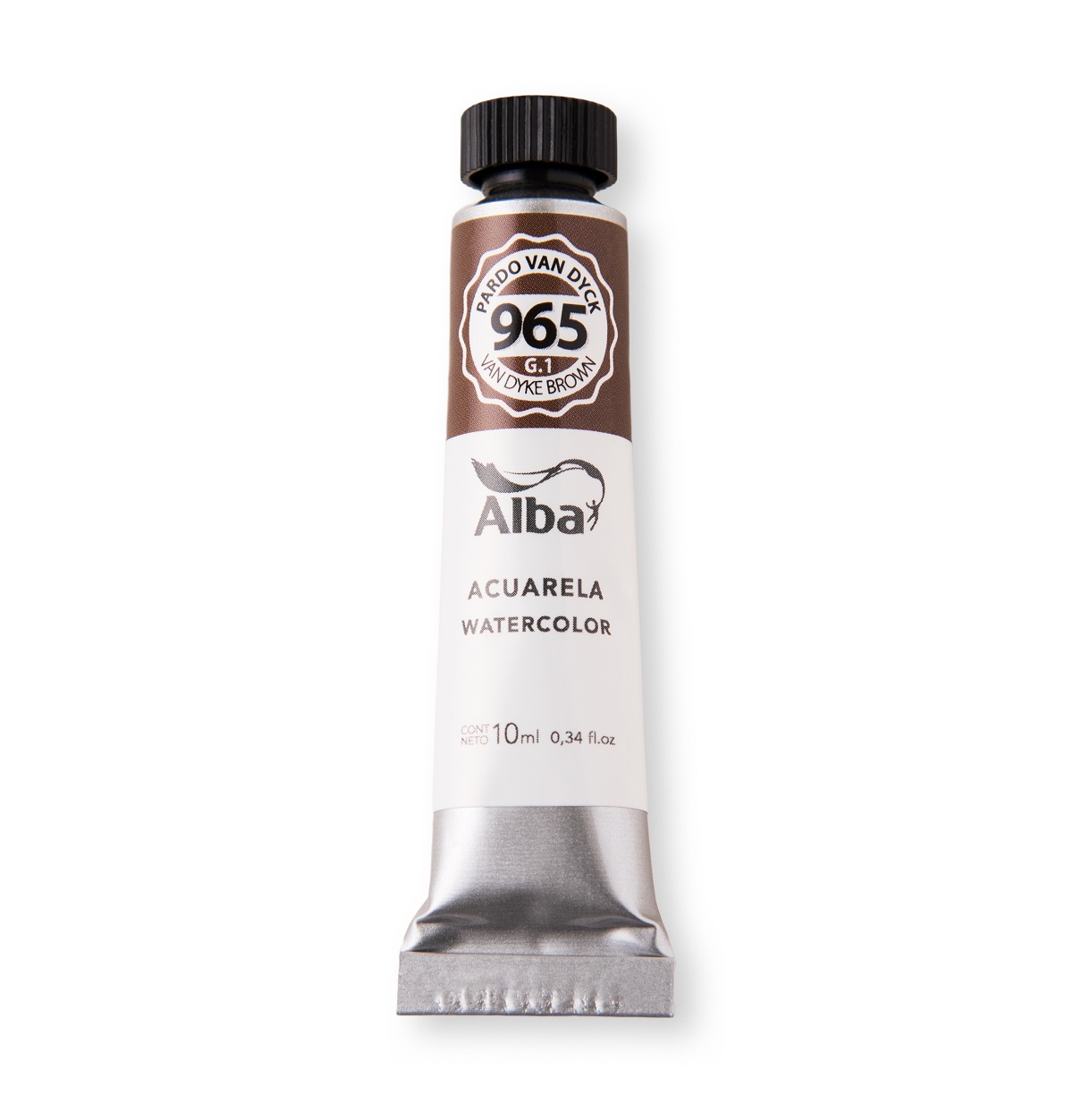 Acuarela profesional alba g1 10ml 965 pardo van dyck  - PROFESIONALES - Alba Artística