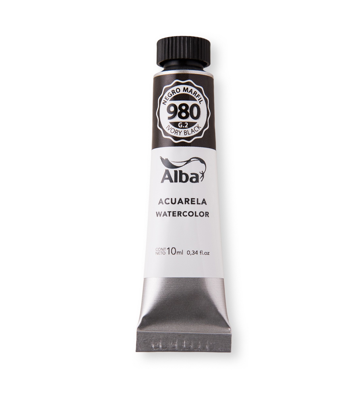 Acuarela profesional alba g2 10ml 980 negro marfil - PROFESIONALES - Alba Artística