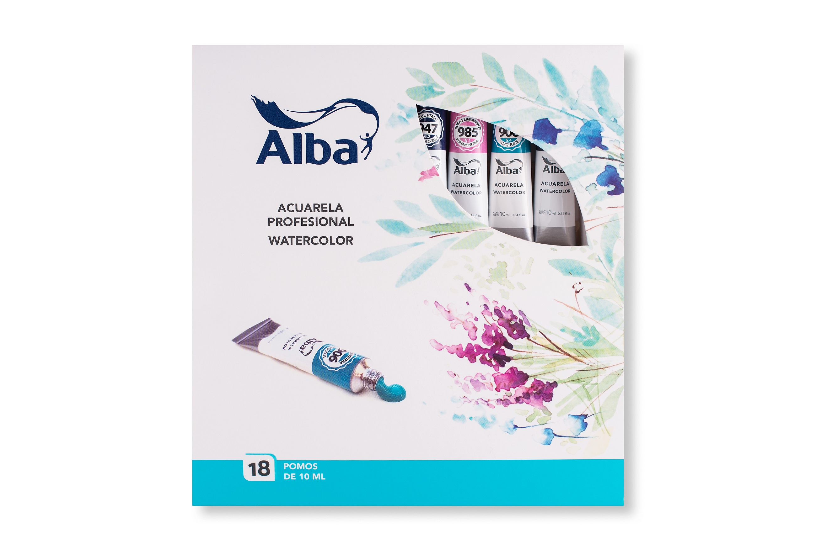 ACUALERAS PROFESIONALES ALBA SET 18 UNI. X10 ML - Vista principal