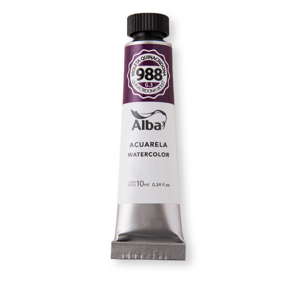 Acuarela profesional alba g3 10ml 988 violeta quinacridona  - PROFESIONALES - Alba Artística