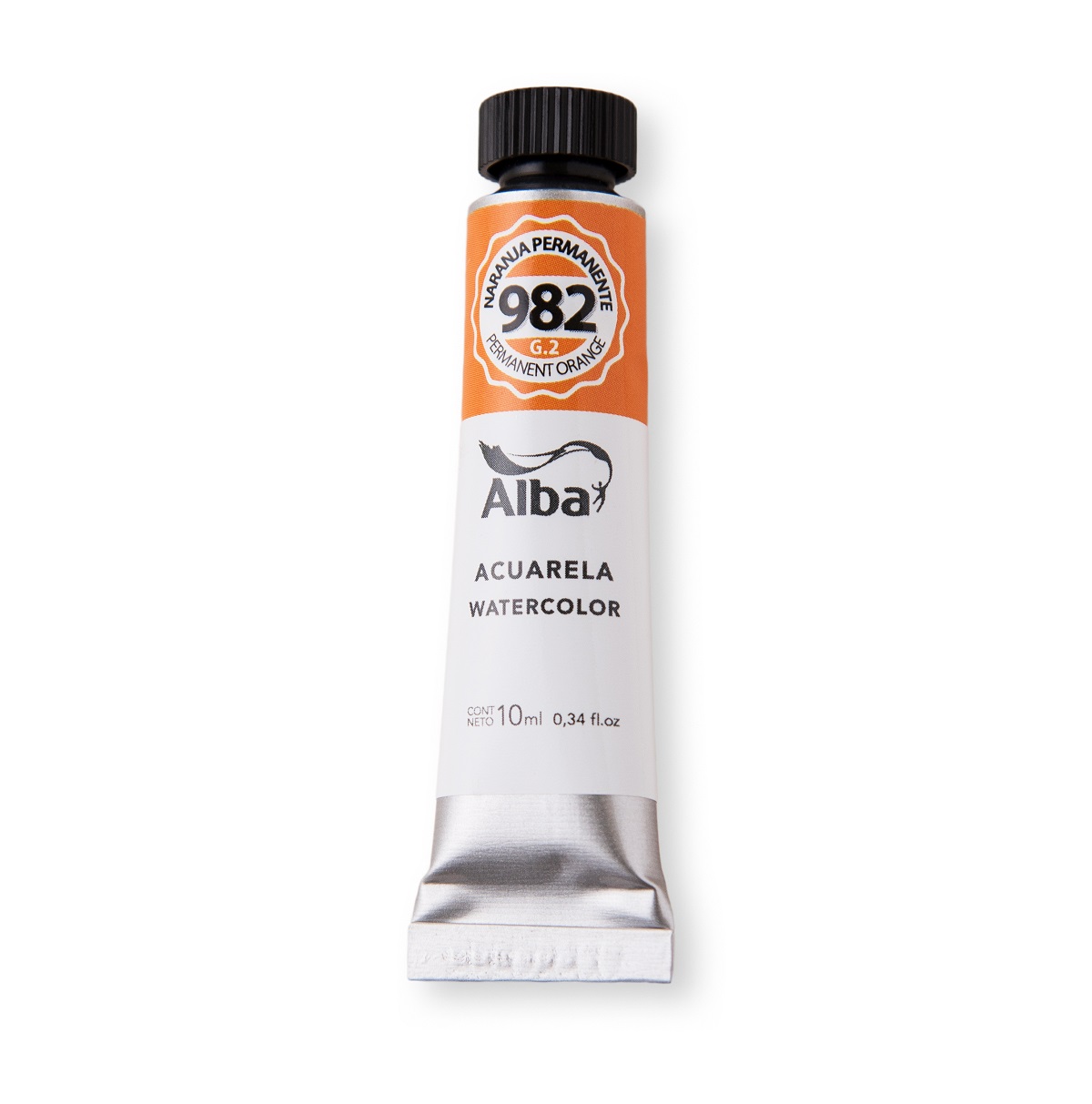 Acuarela profesional alba g2 10 ml 982 naranja permanente - PROFESIONALES - Alba Artística