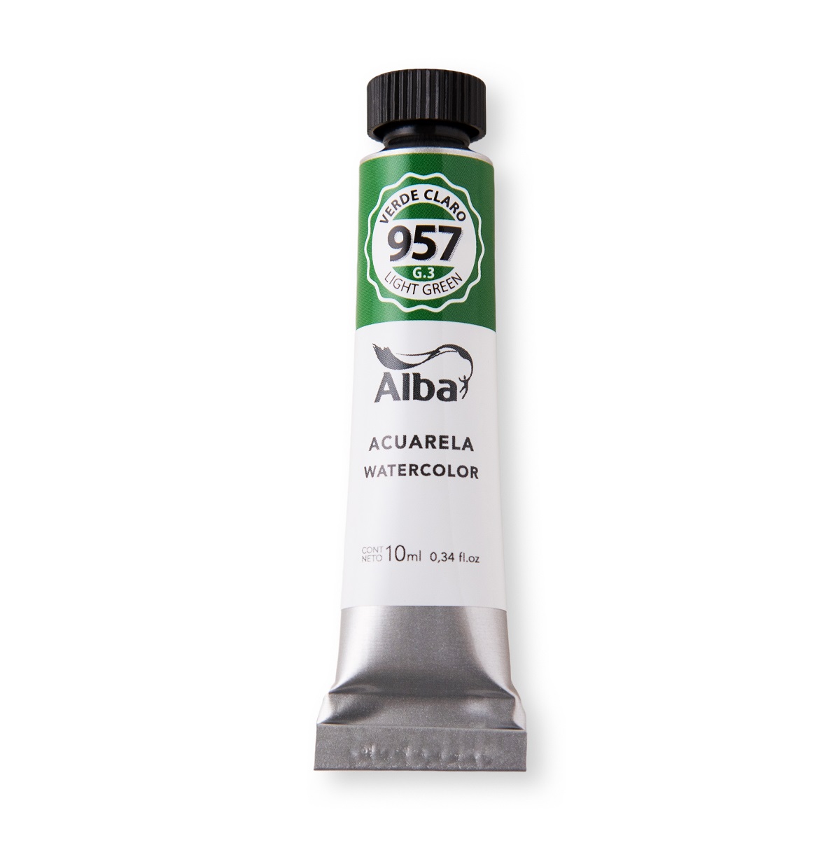 Acuarela profesional alba g3 10ml 957 verde claro - PROFESIONALES - Alba Artística