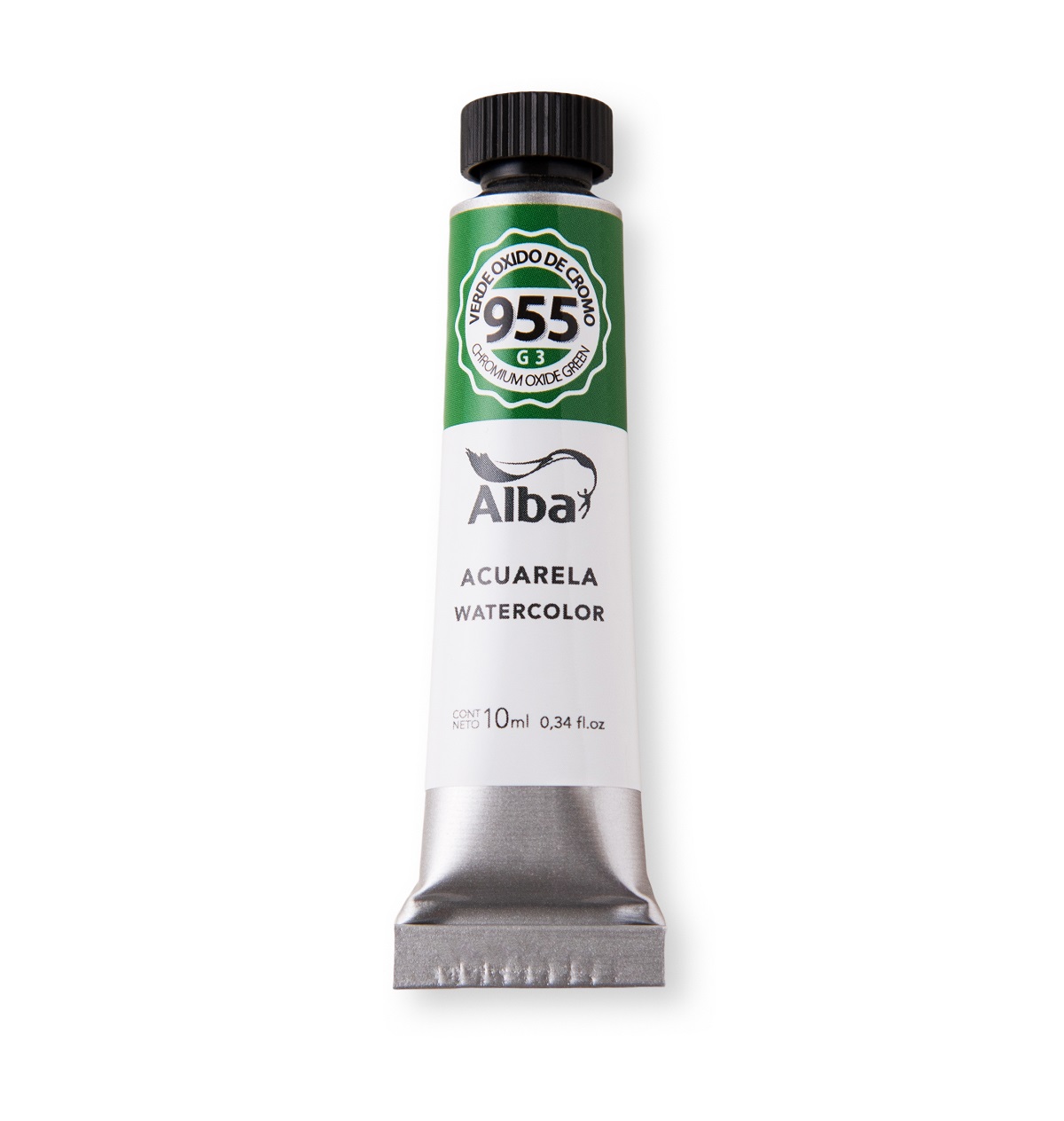 Acuarela profesional alba g3 10ml 955 verde oxido de cromo - PROFESIONALES - Alba Artística