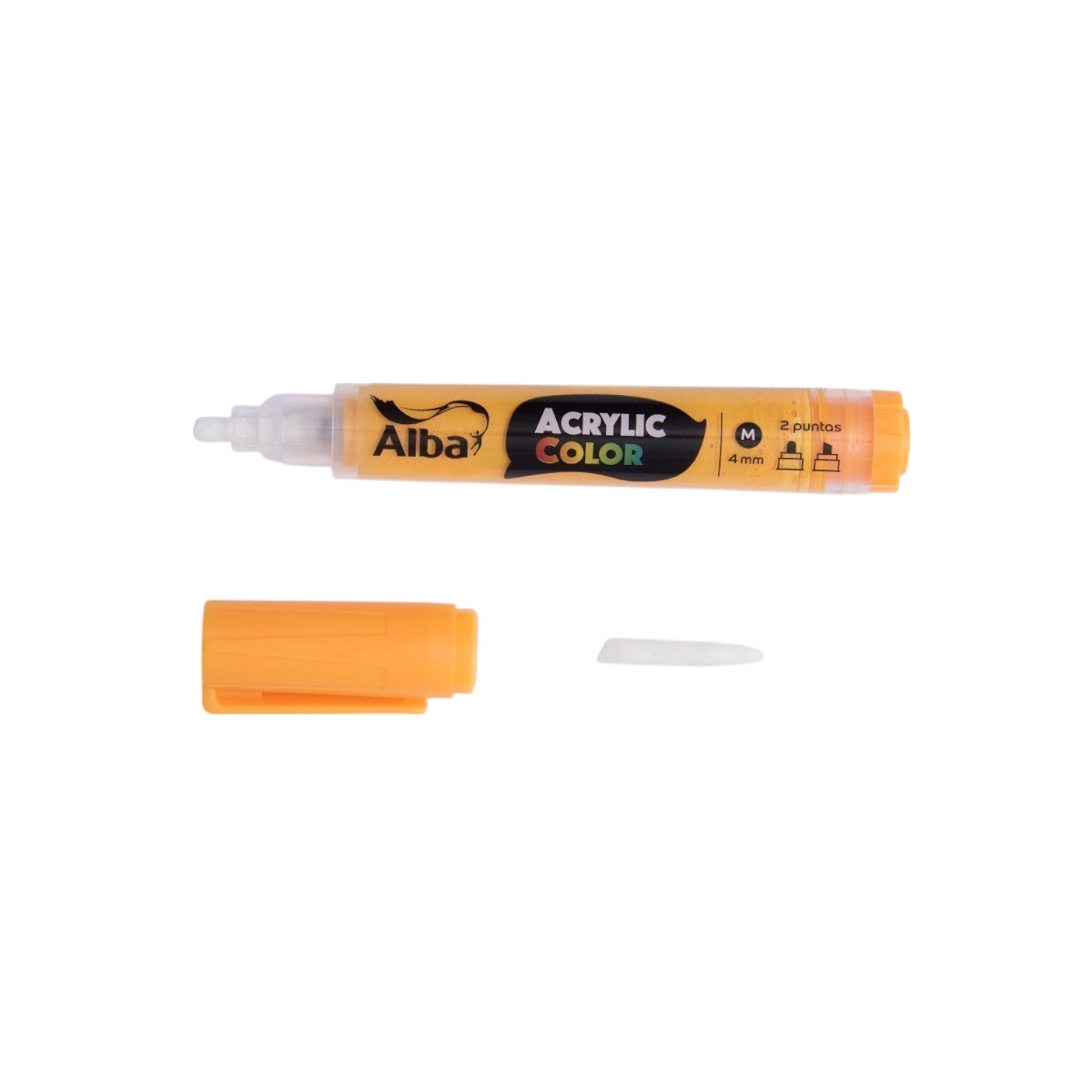 Marcador acrilico alba m 4mm amarillo oro - Acrylic 4mm M - Alba Artística