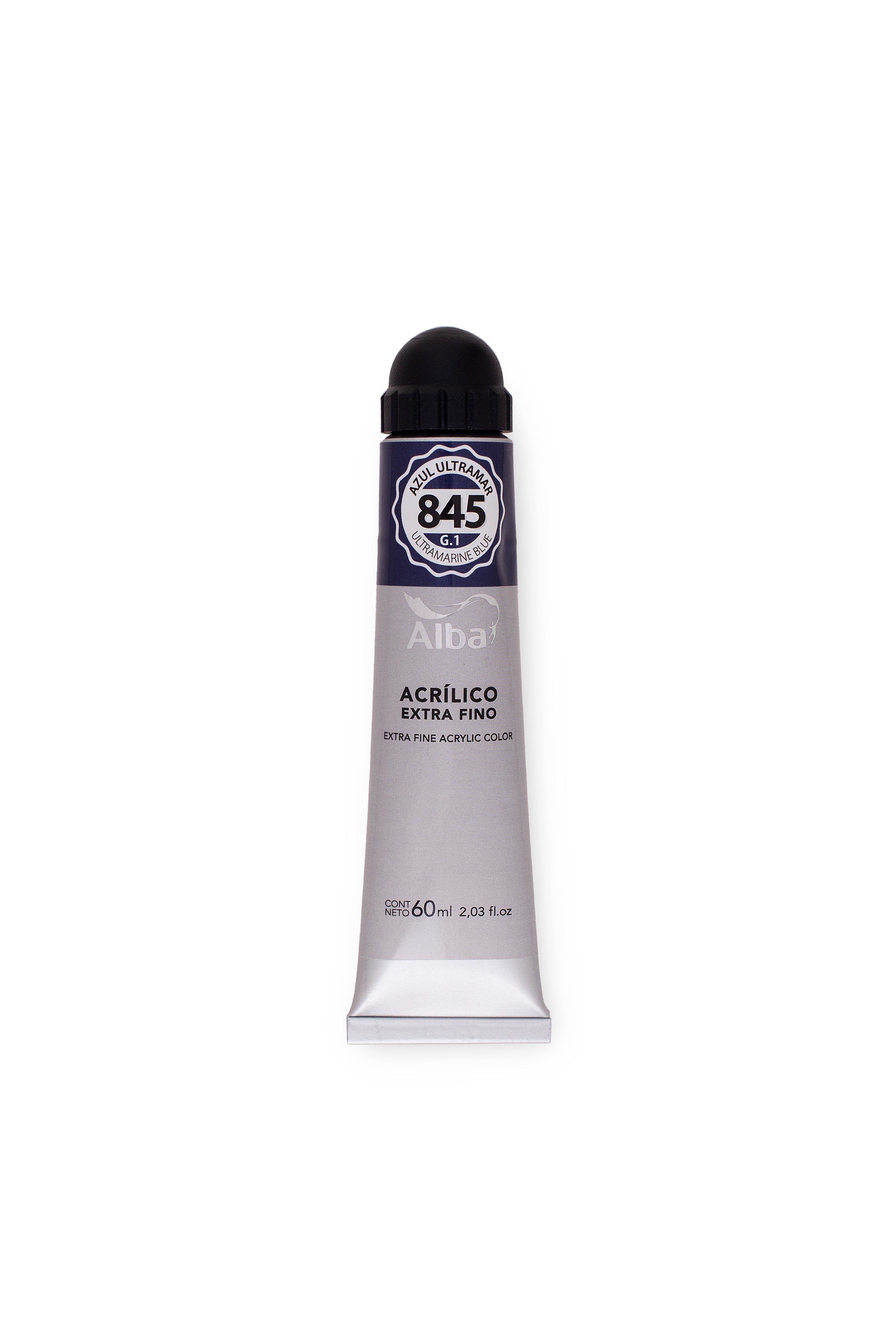 Acrilico profesional alba g1 845 azul ultramar 60ml - 60ML - Alba Artística