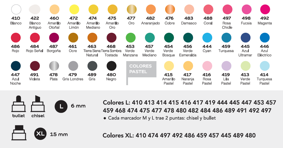 Marcador acrilico alba - 4mm m - recargables set x 40 colores - Vista 2