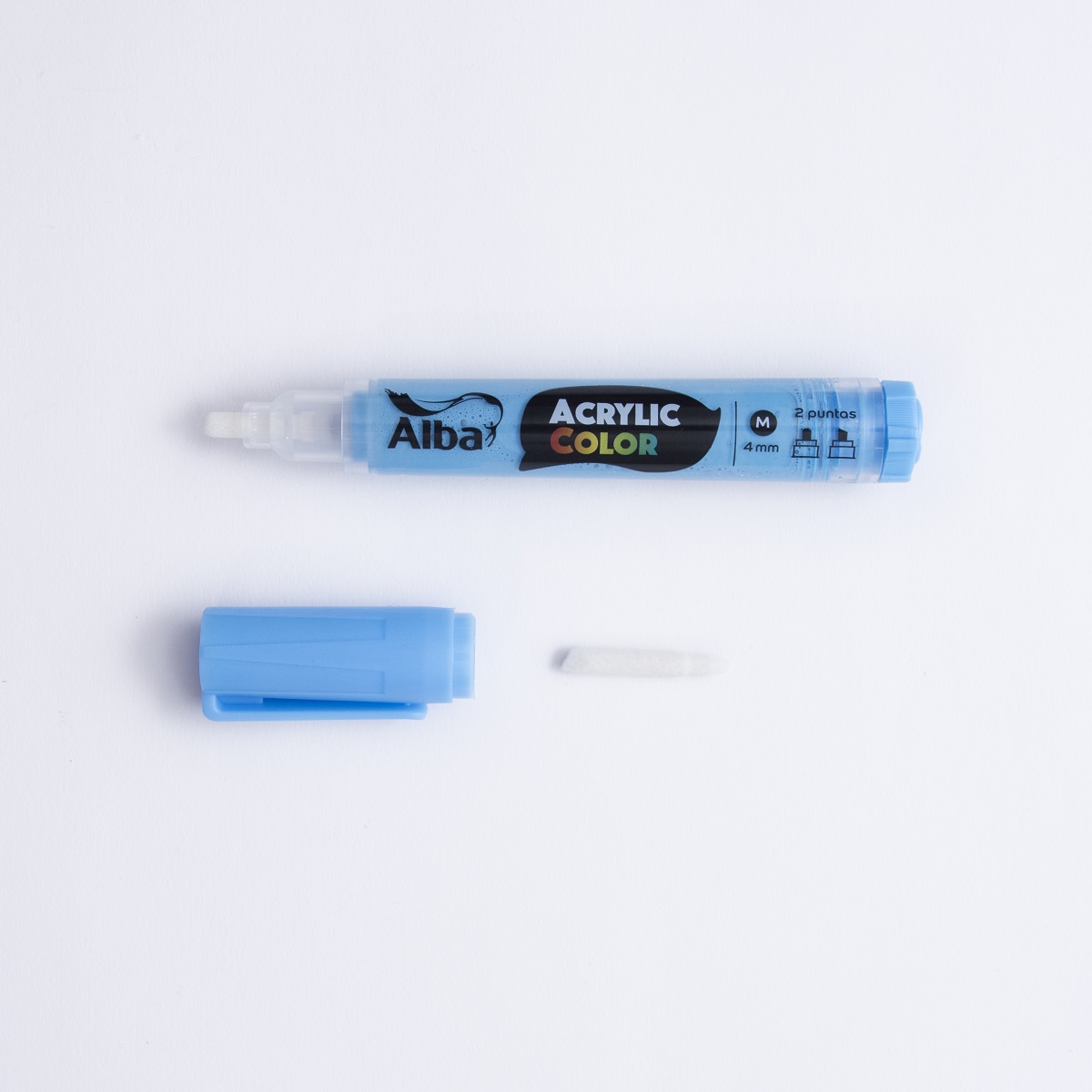 Marcador acrilico alba m 4mm cyan - Acrylic 4mm M - Alba Artística