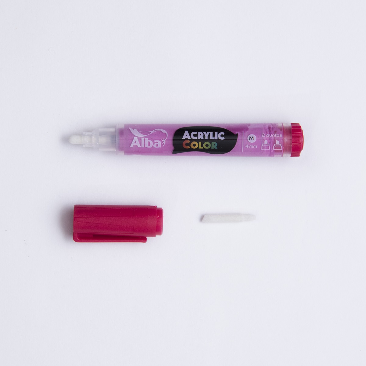 Marcador acrilico alba m 4mm magenta - Acrylic 4mm M - Alba Artística