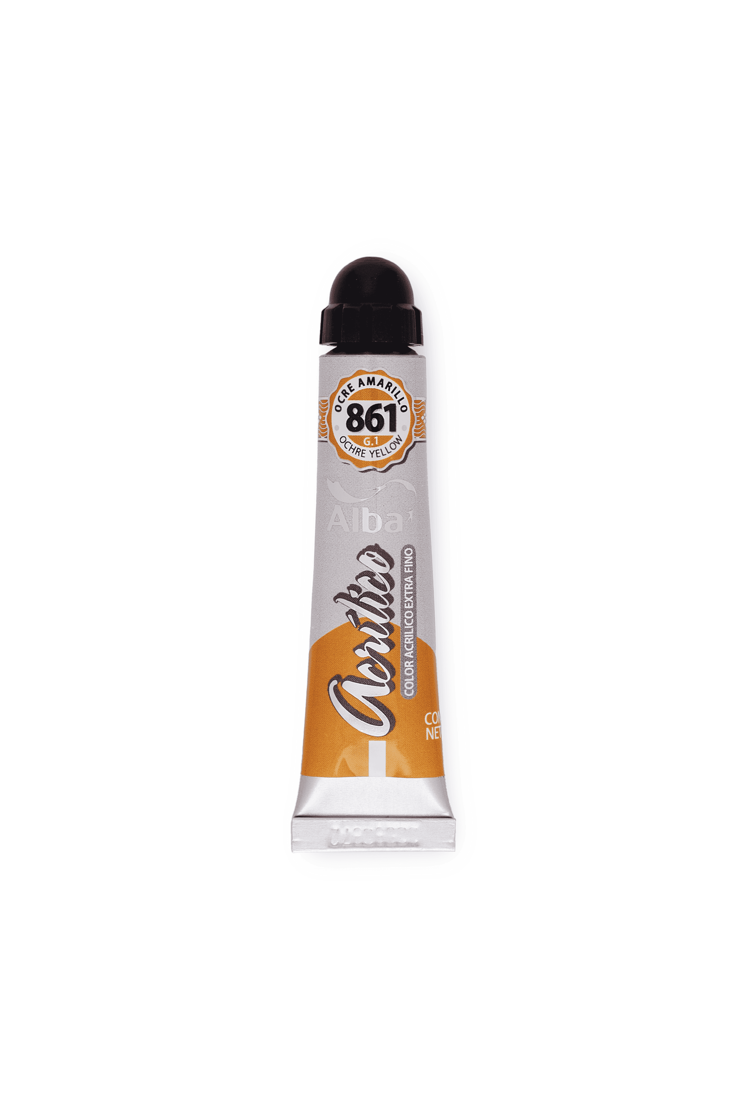 Acrilico profesional alba g1 861 ocre amarillo 18ml - 18ML - Alba Artística