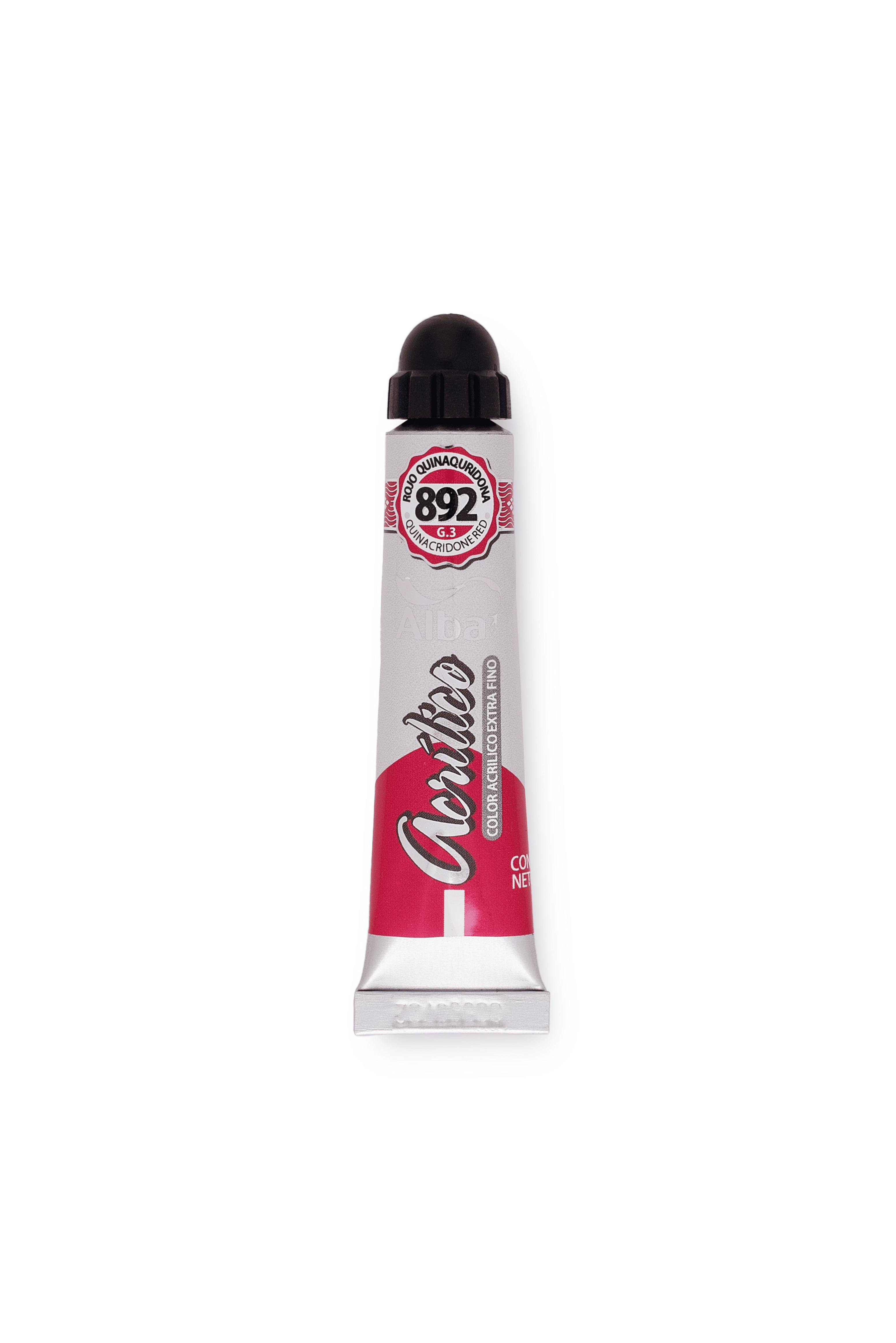 Acrilico profesional alba g3 892 rojo quinacridona 18ml - 18ML - Alba Artística
