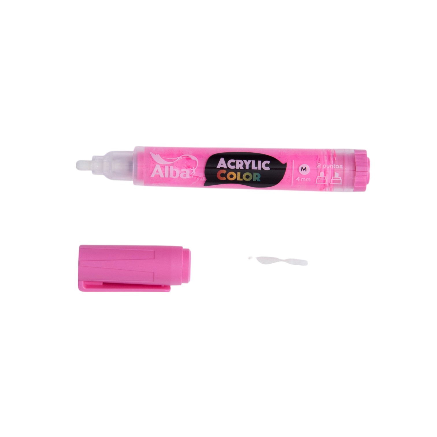 Marcador acrilico alba m 4mm rosa chicle - Acrylic 4mm M - Alba Artística