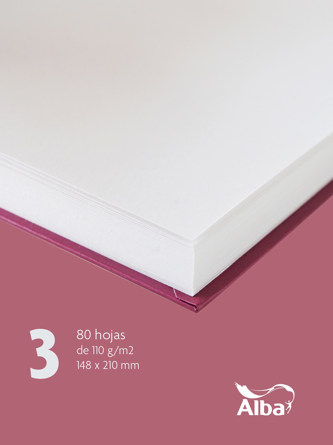BLOCK ALBA SKETCHBOOK A5 115 GR 80 HOJAS - Vista 3