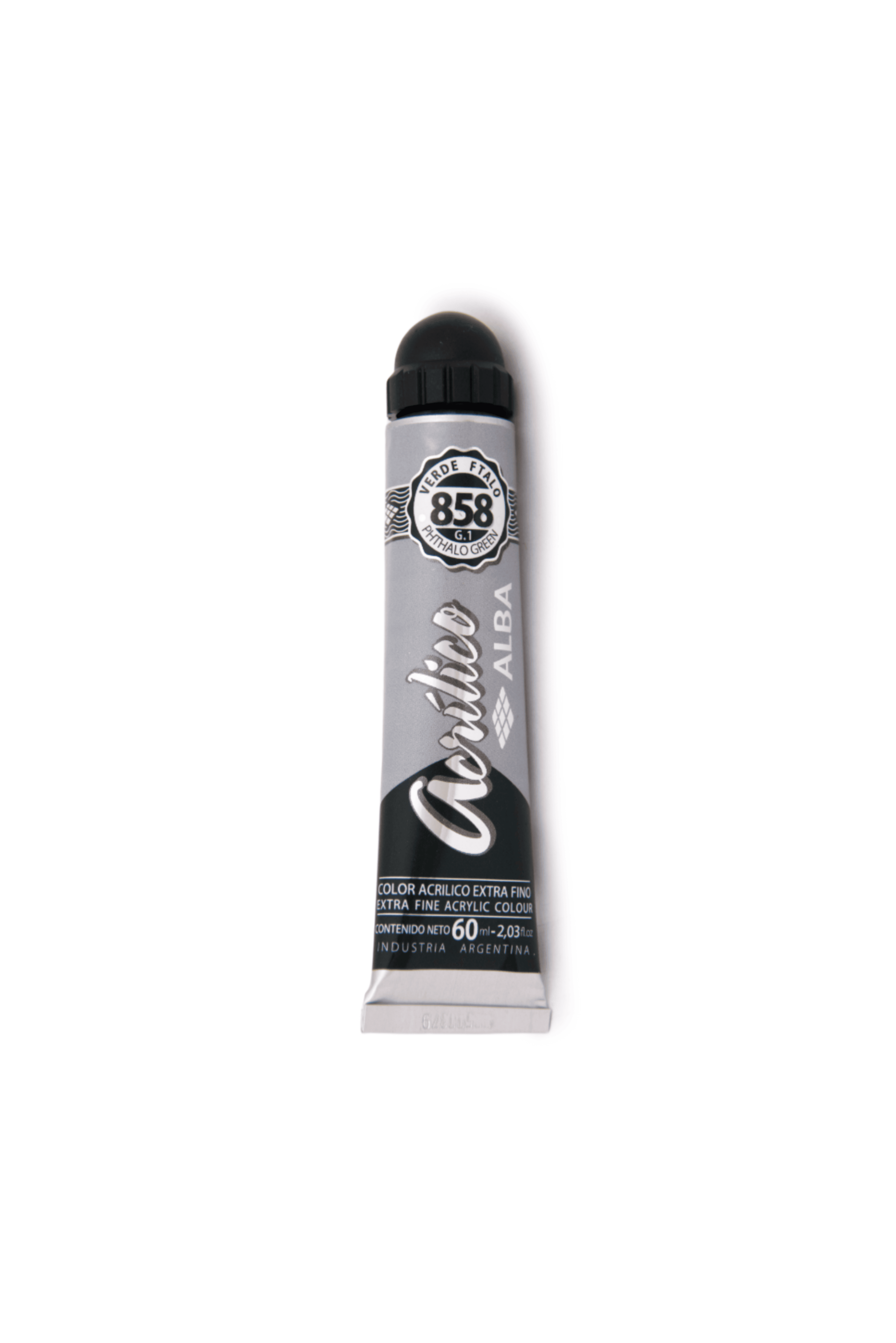 Acrilico profesional alba g1 858 verde ftalo 60ml - 60ML - Alba Artística