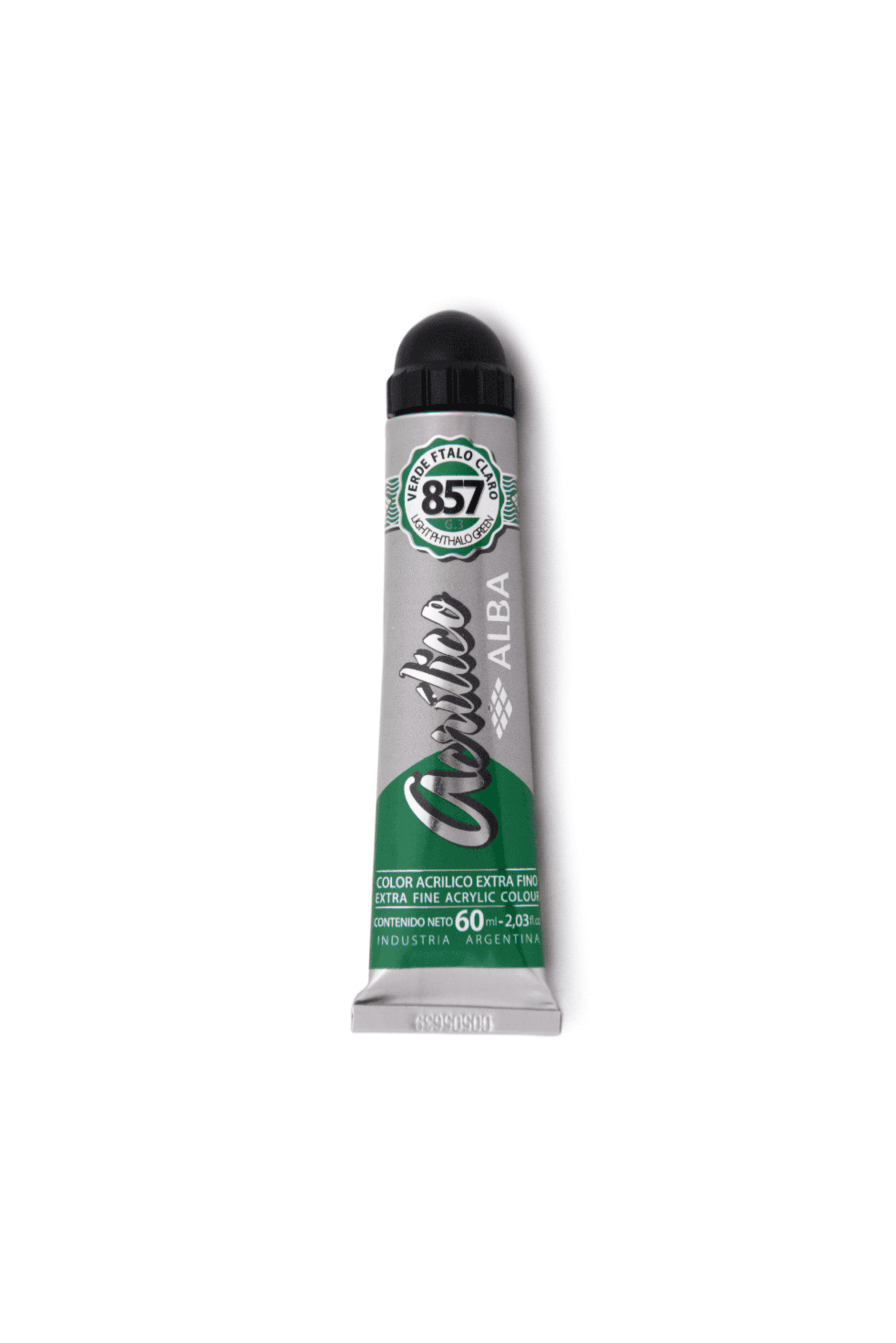 Acrilico profesional alba g3 857 verde ftalo claro 18ml - 18ML - Alba Artística