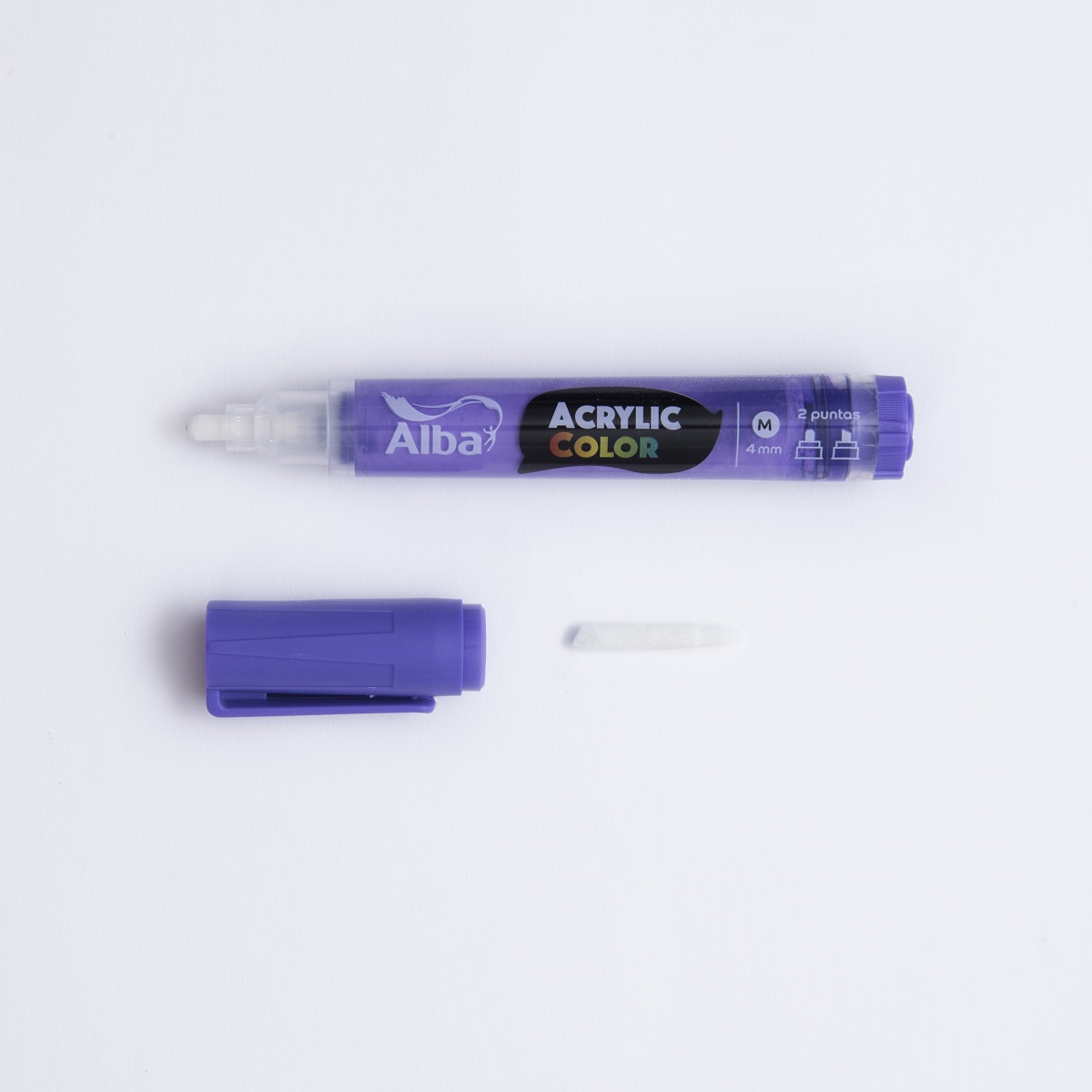 Marcador acrilico alba m 4mm violeta - Acrylic 4mm M - Alba Artística