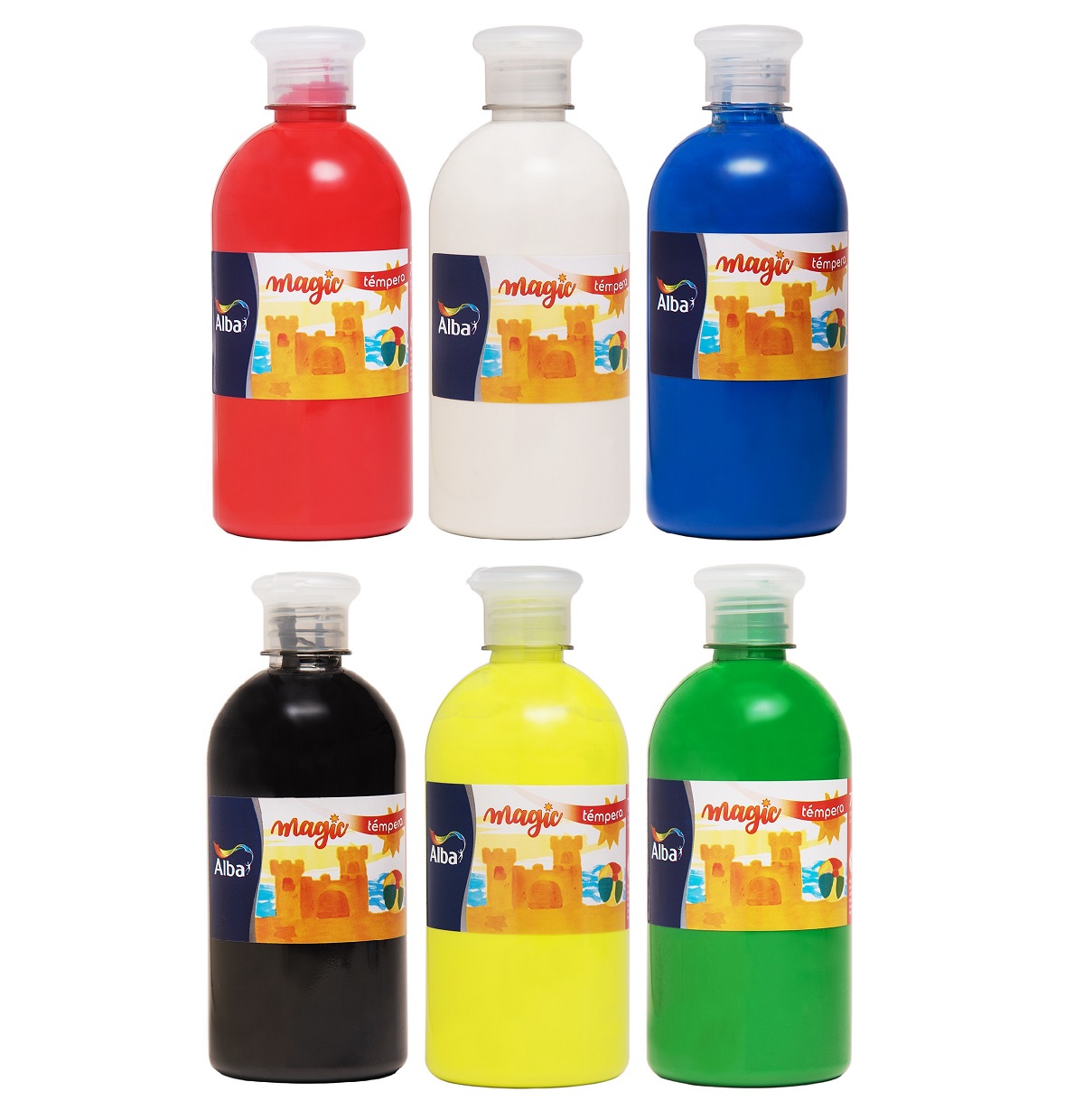 Tempera alba magic 700gr pack x 6 un. - 700 gr - Alba Artística