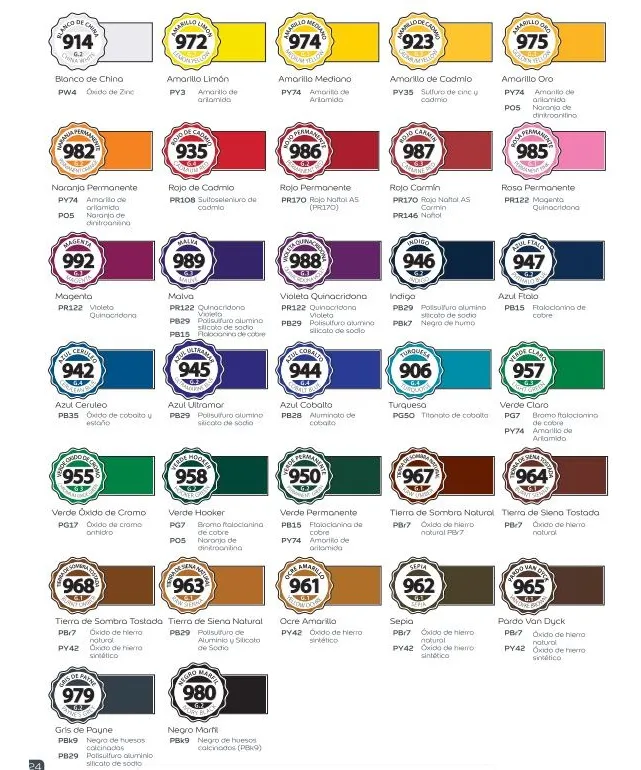 SET ACUARELAS PROFESIONALES 10ML X 10 COLORES SUELTOS - Vista 2