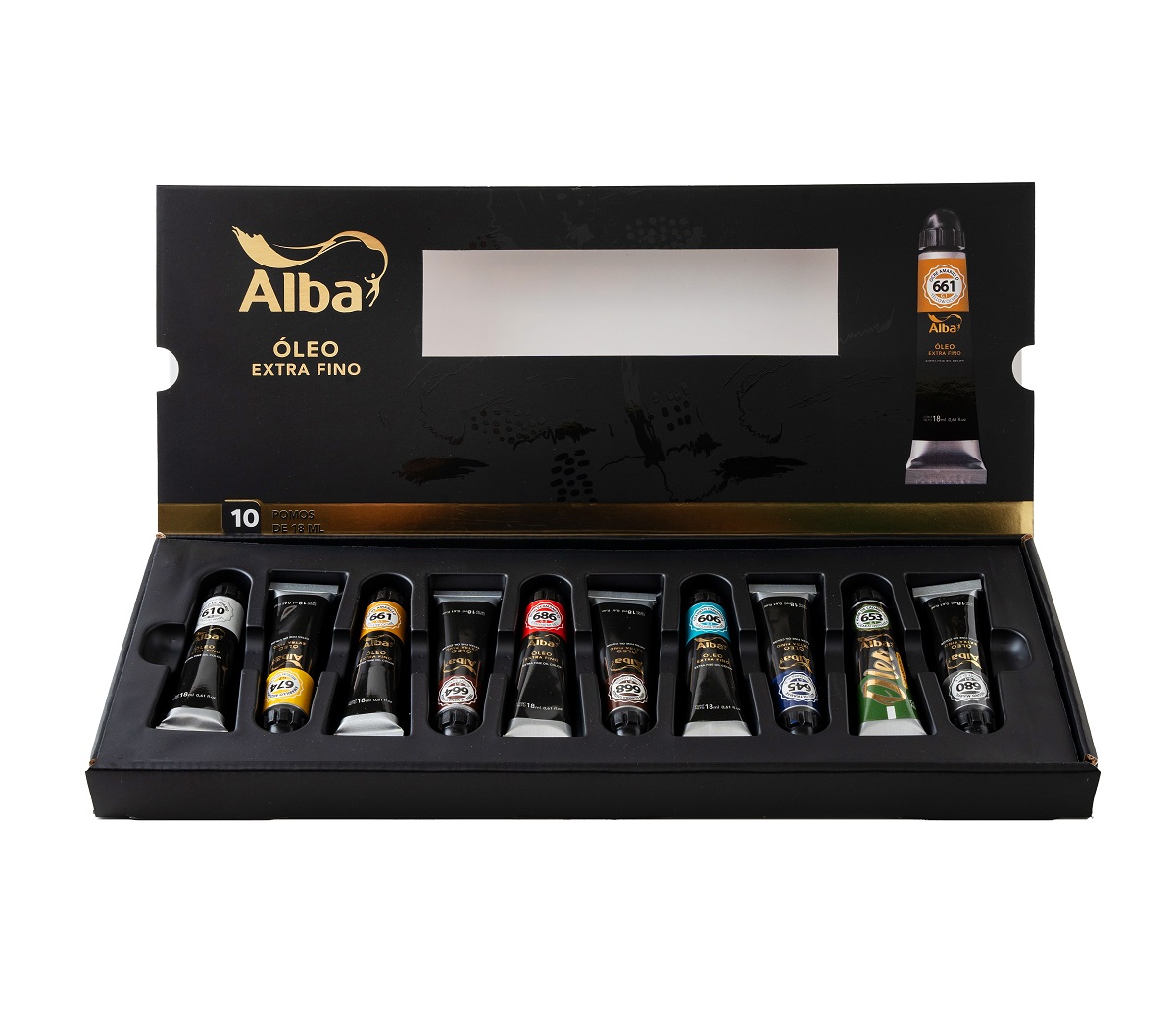 Set Oleo Profesional Alba Caja X 10 Pomos 18ml